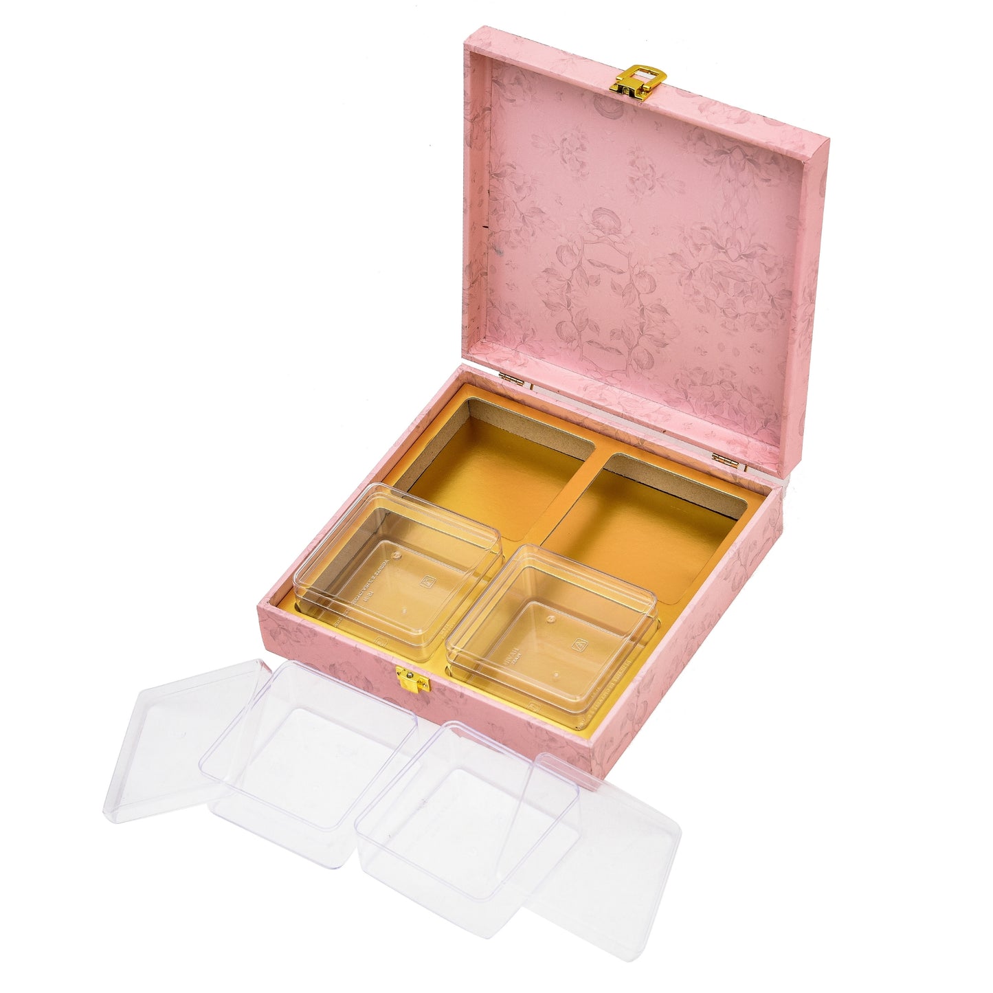 Elephant Foil Print Wooden Premium Hamper Box