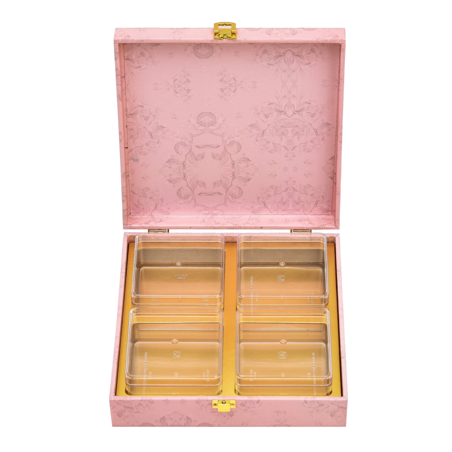 Elephant Foil Print Wooden Premium Hamper Box