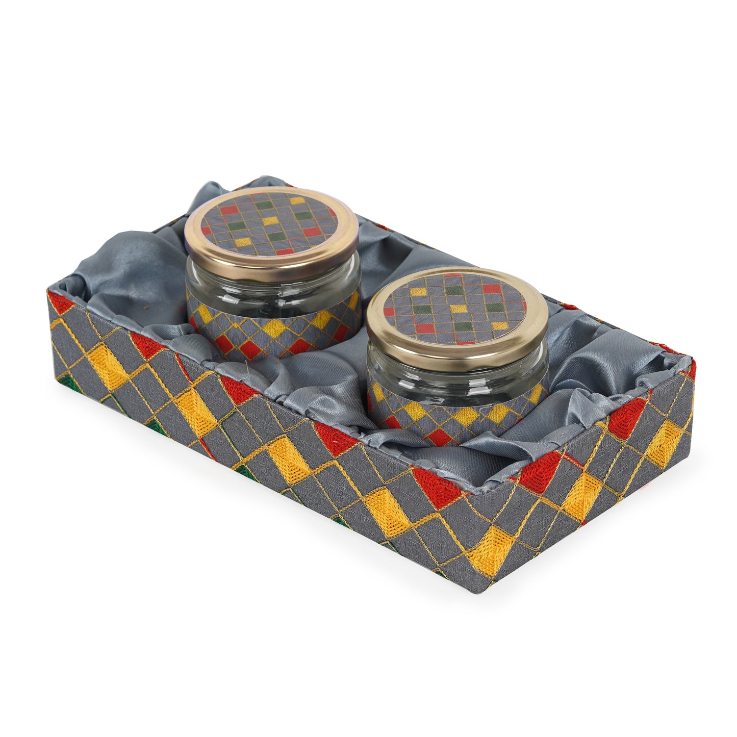 2 Jar Grey Tray (Pack of 2) | Grownex Packaging | Basket & Tray