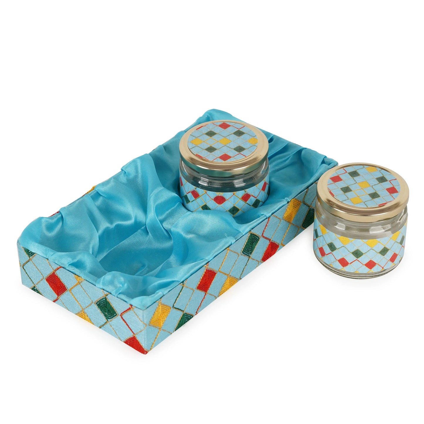 2 Jar Sky Blue Open Tray | Grownex Packaging | Basket & Tray