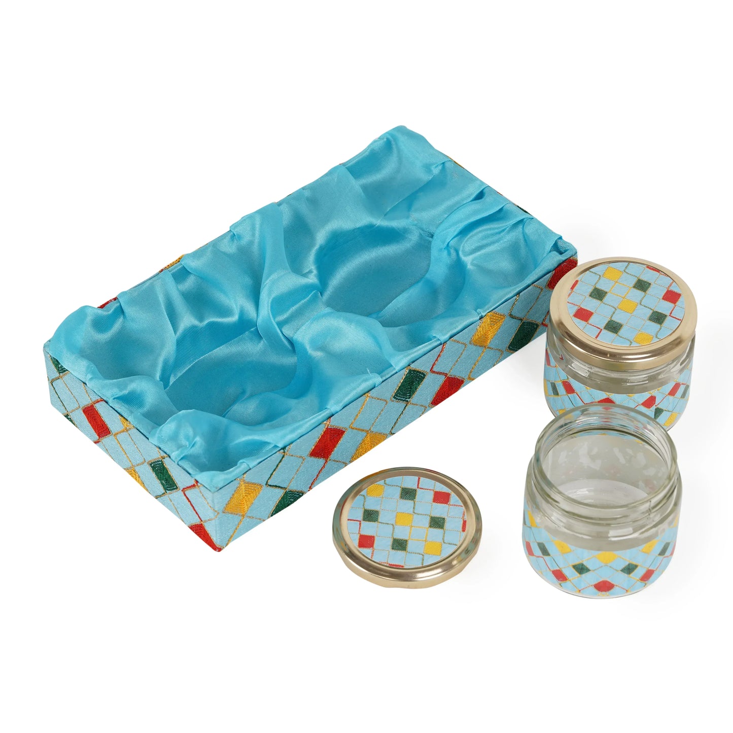 2 Jar Sky Blue Open Tray | Grownex Packaging | Basket & Tray