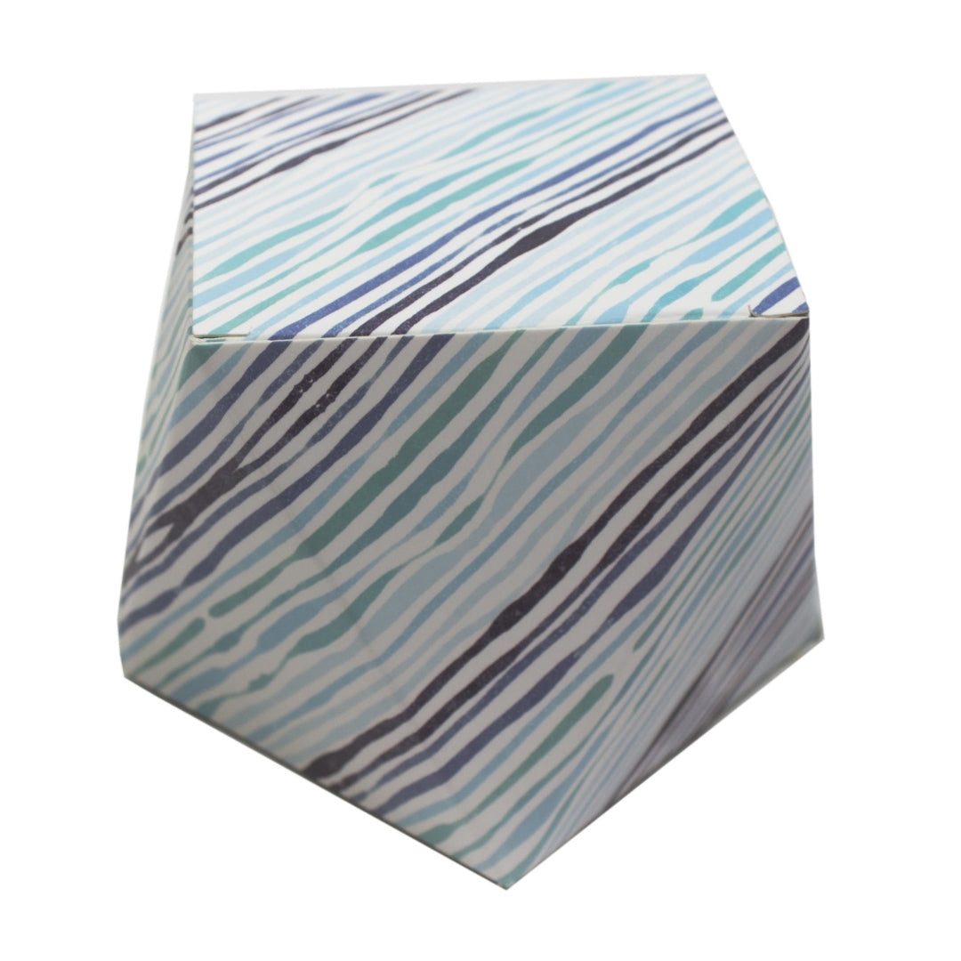 Polygon Shape Folding Box Blue