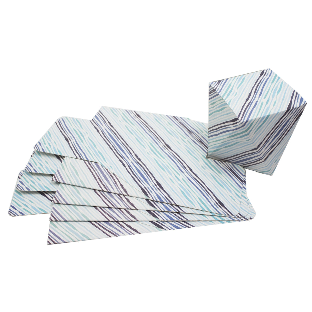 Polygon Shape Folding Box Blue