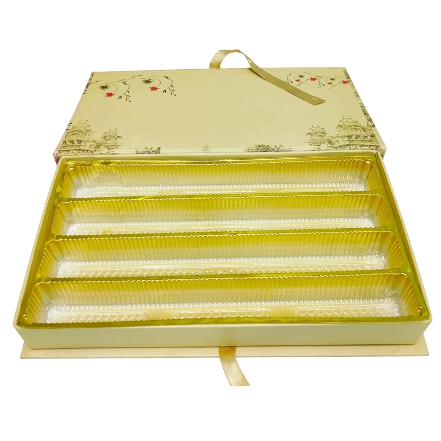 Royal Heritage Ganesha Gift Box – Elephant Procession & Palace Design | Grownex Packaging | Sweet Box