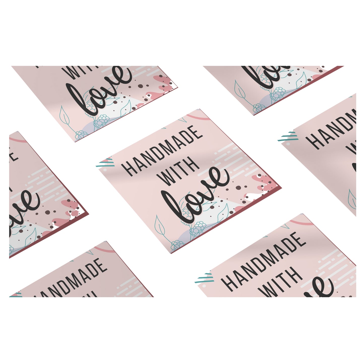 Handmade with Love Label Card | Grownex Packaging | Tags & Stickers
