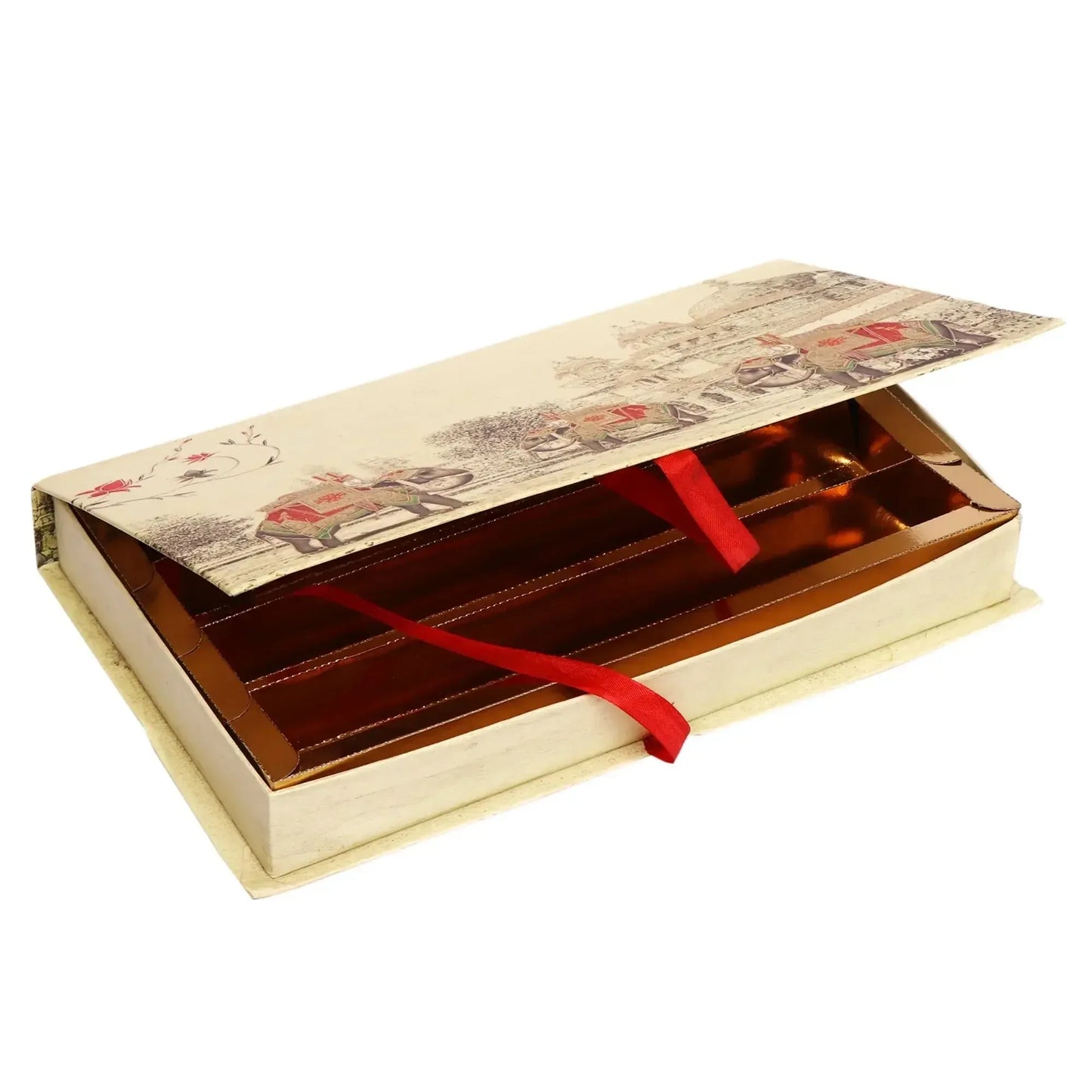 1 Kg Elephant Print 4 Line Premium File Sweet Box | Grownex Packaging | Sweet Box