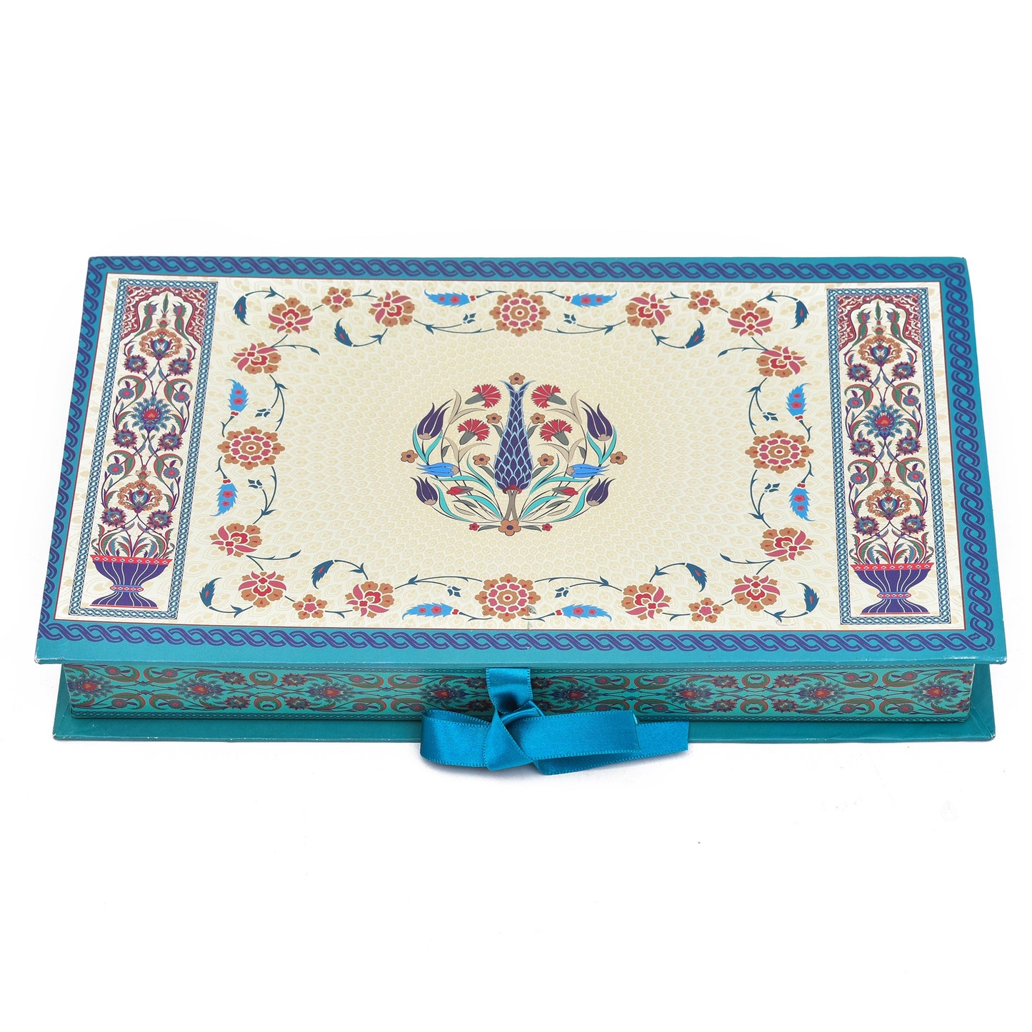 1 Kg Heritage Blue 4 Line Premium File Sweet Box | Grownex Packaging | Sweet Box