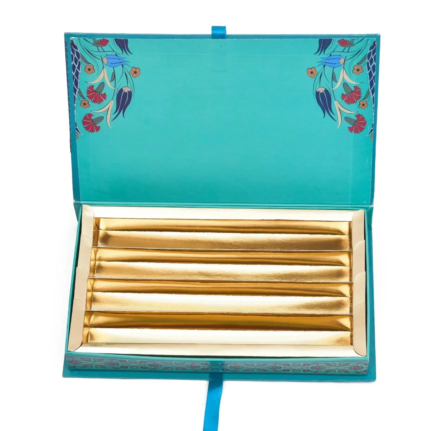 1 Kg Heritage Blue 4 Line Premium File Sweet Box | Grownex Packaging | Sweet Box