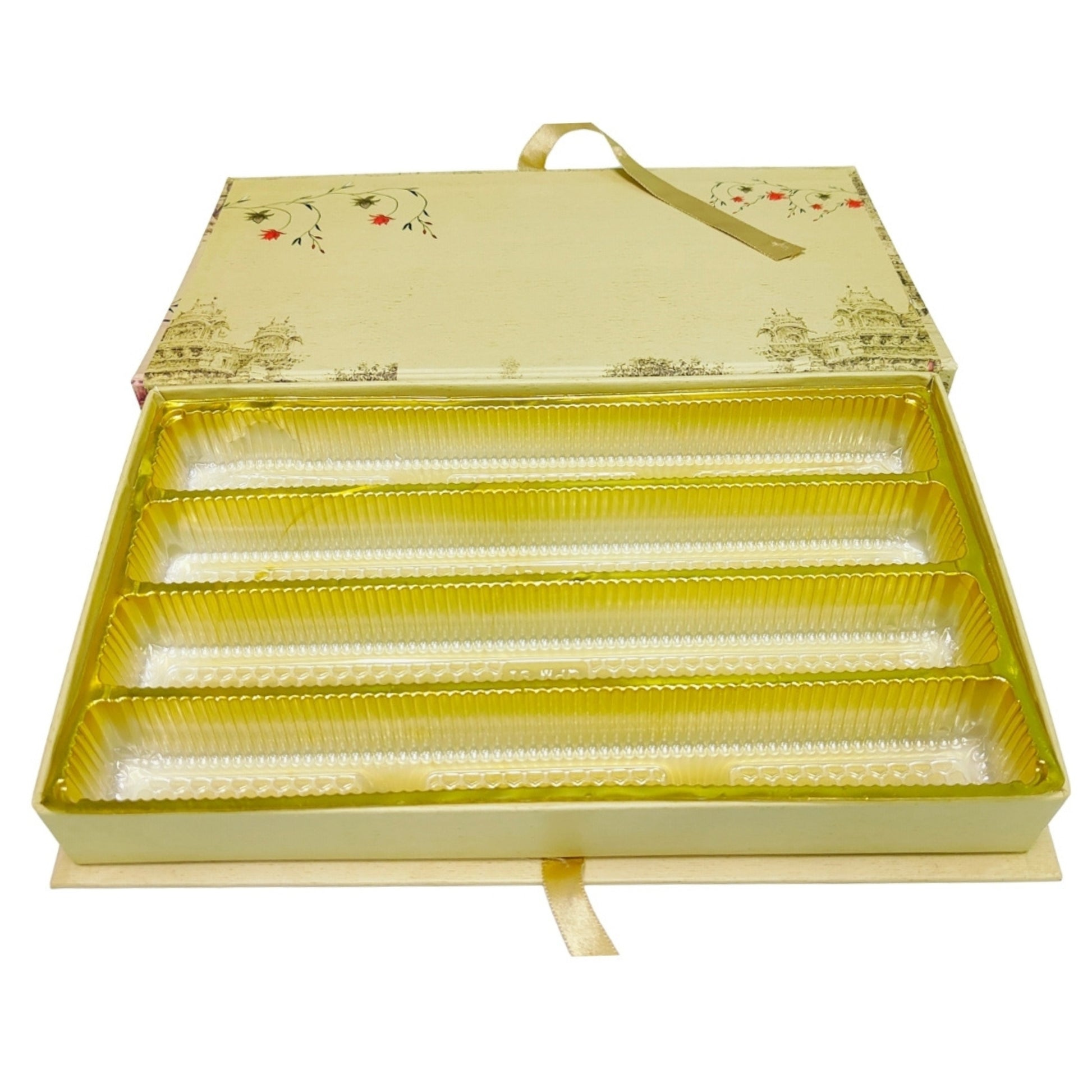 Royal Heritage Ganesha Gift Box – Elephant Procession & Palace Design | Grownex Packaging | Sweet Box