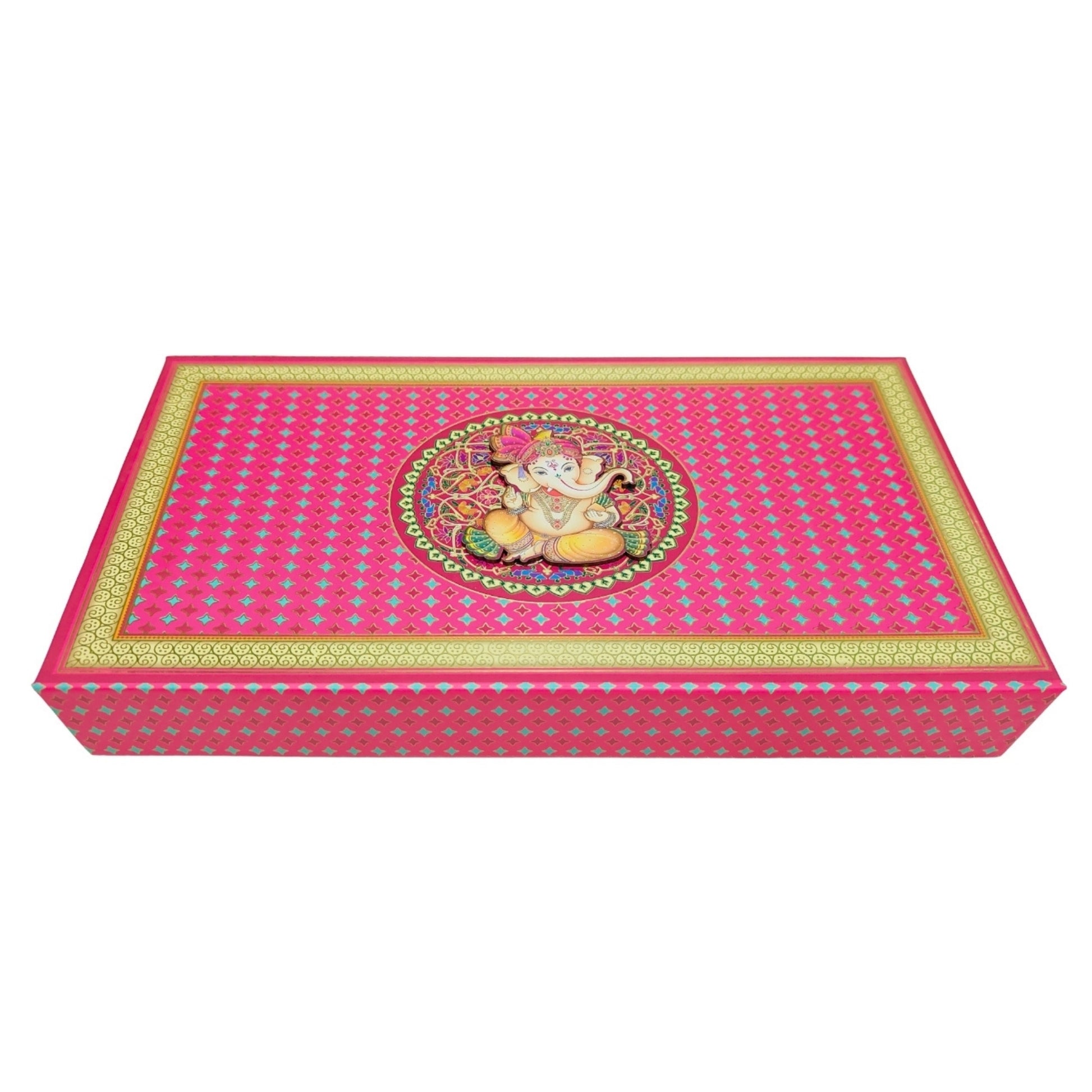 Royal Rani Ganesha Gift Box – Ethnic Gold Edition | Grownex Packaging | Sweet Box