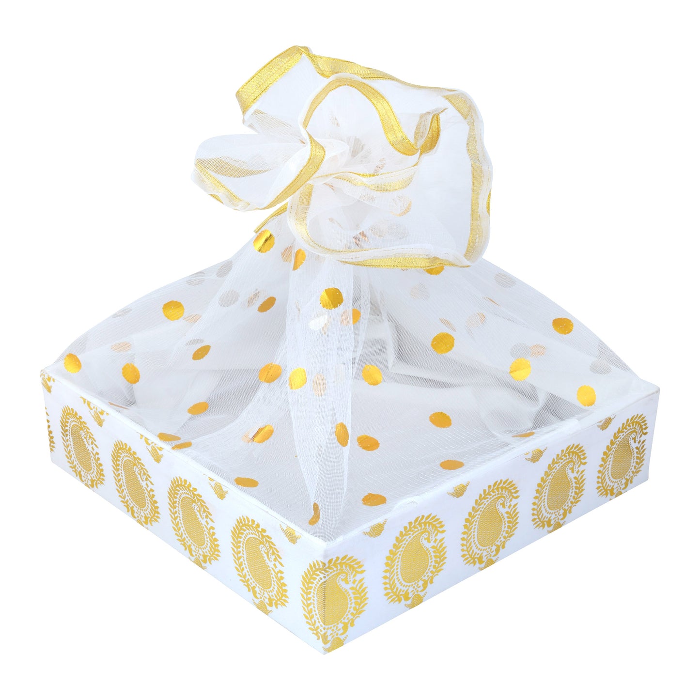 Royal White Gift Basket | for Wedding & Corporate Gifting