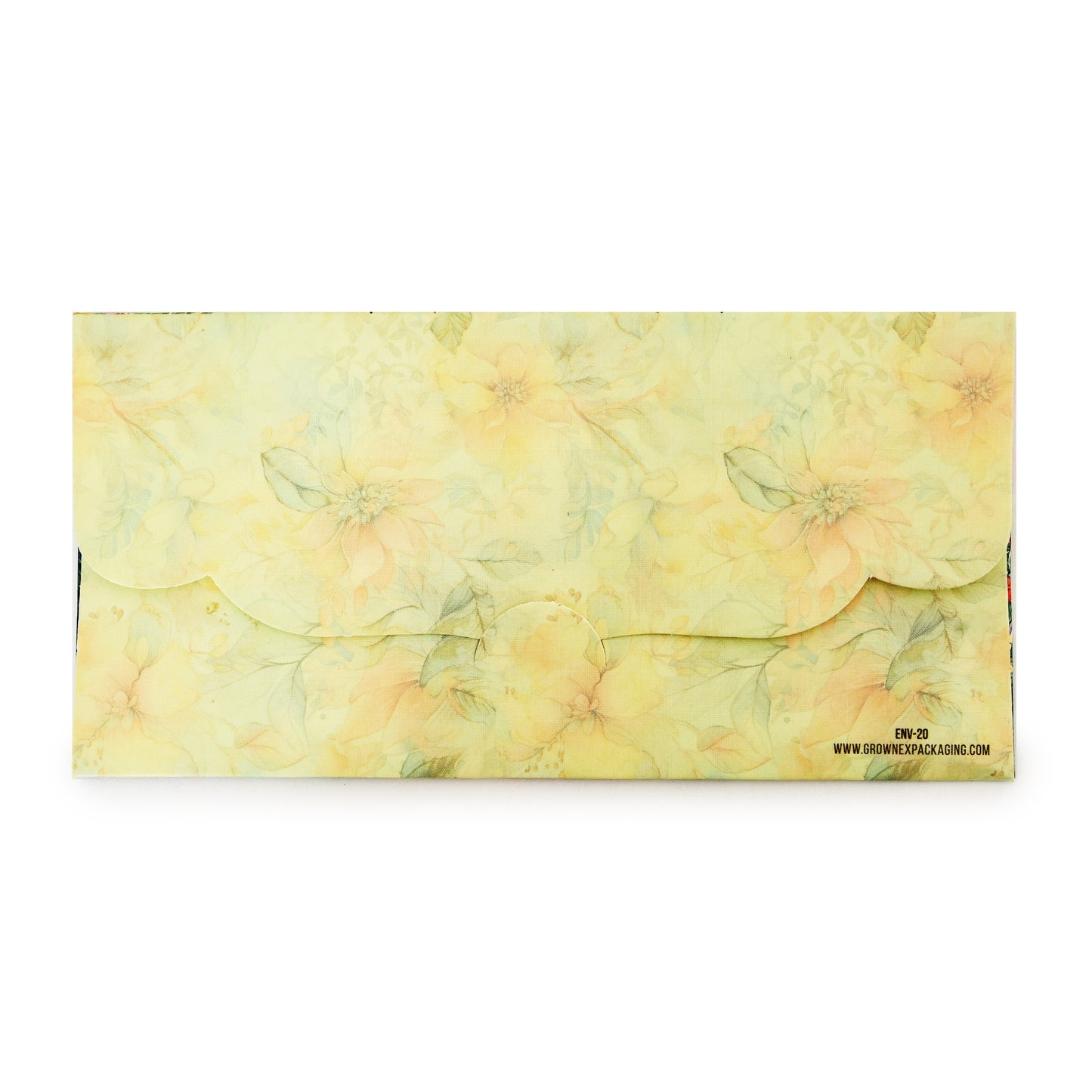 Beige Peacock Foil Envelope | Grownex Packaging | Envelope