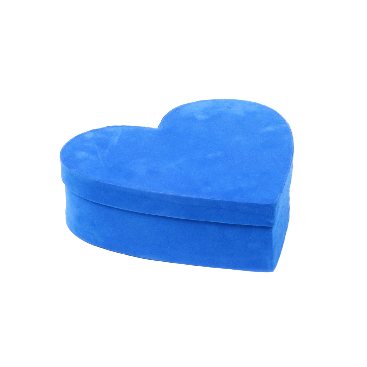 Heart Shape Velvet 10x3 Inch Blue Hamper Box | Grownex Packaging | Hamper Box