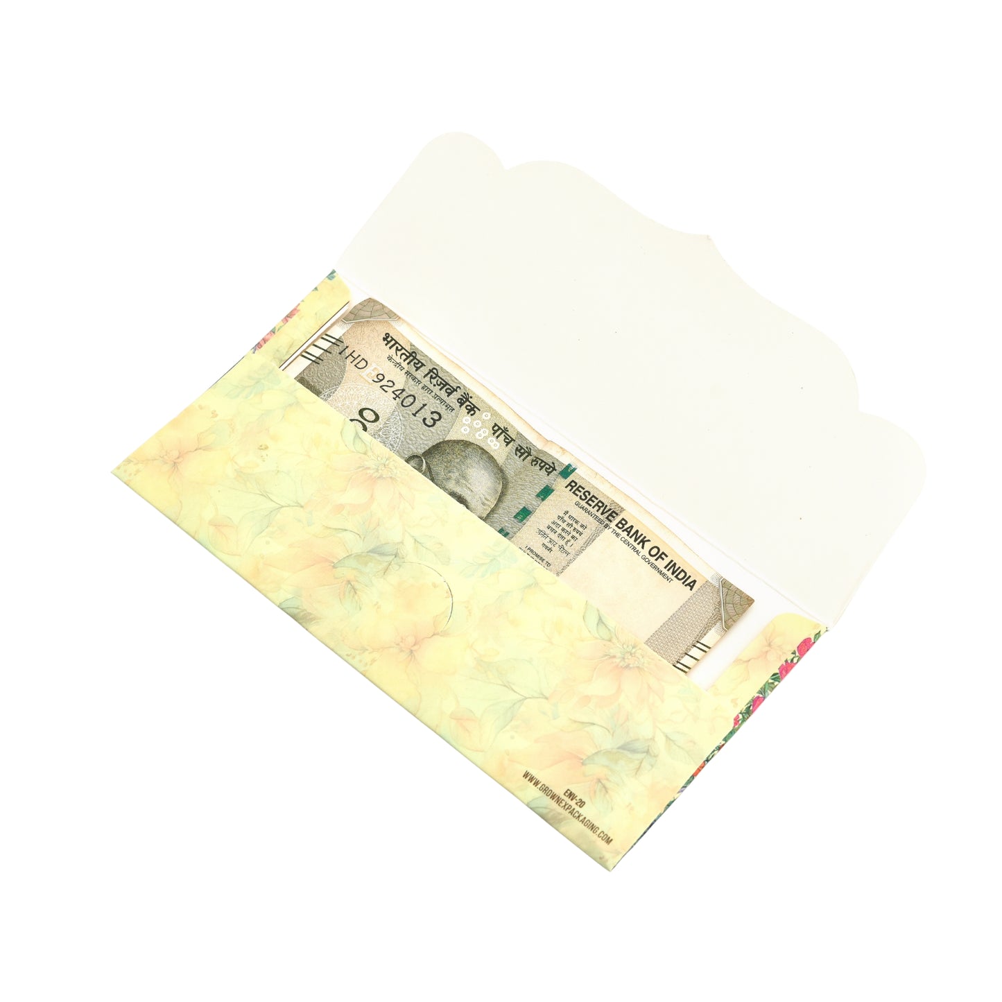 Beige Peacock Foil Envelope | Grownex Packaging | Envelope