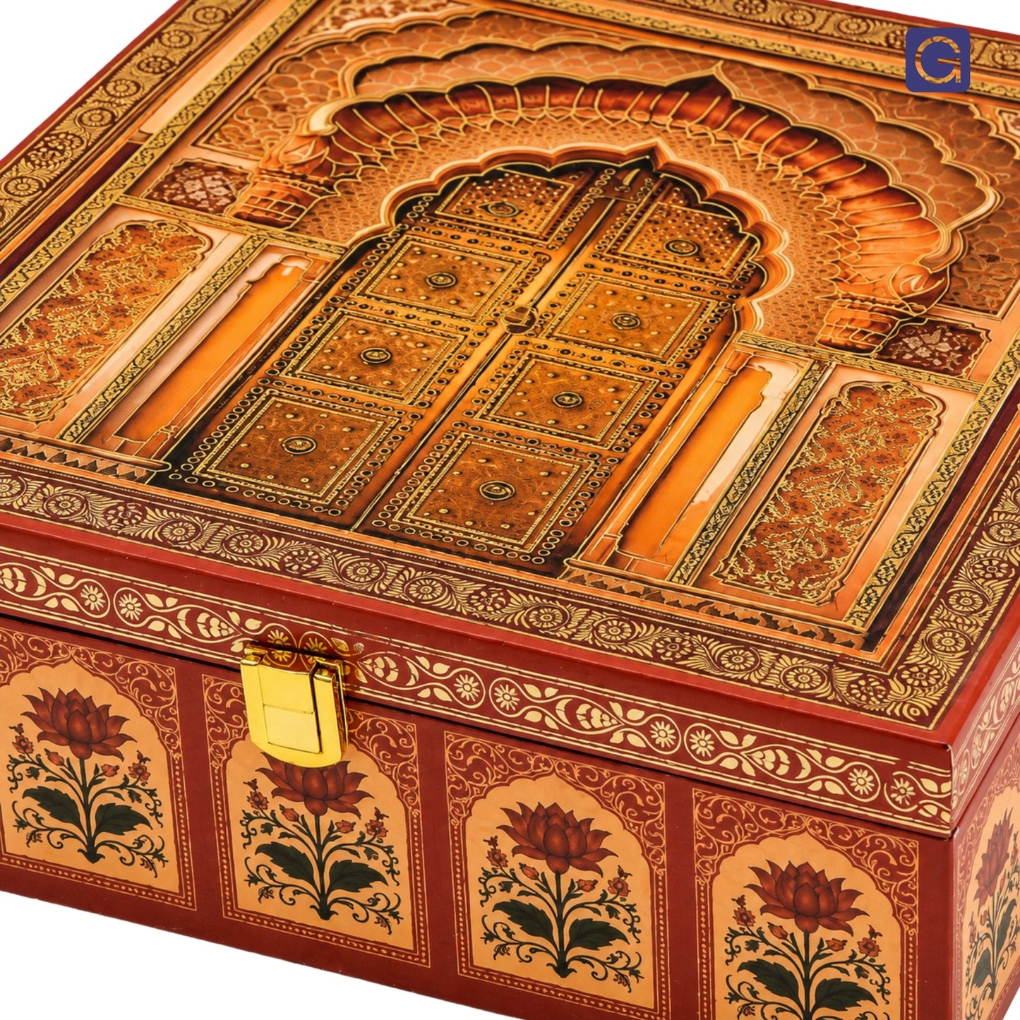 Royal door wooden gift box interior padding