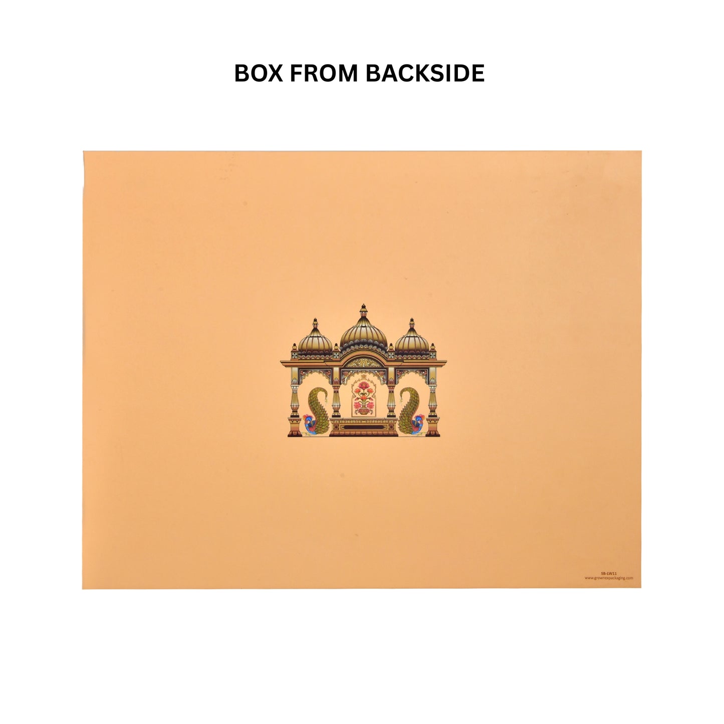 Rajwadi Pooja Theme Foil Print Lawana Box | Premium Shagun & Wedding Gift Box