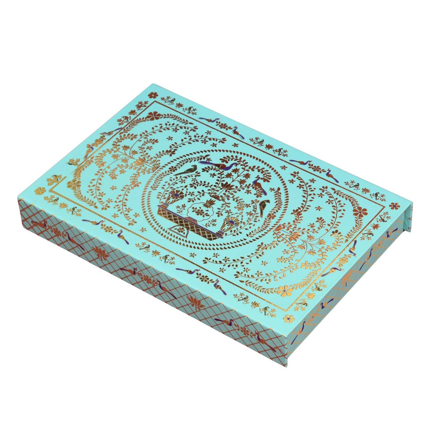 Sky Blue Foil Magnetic File Premium Box | Grownex Packaging | Sweet Box