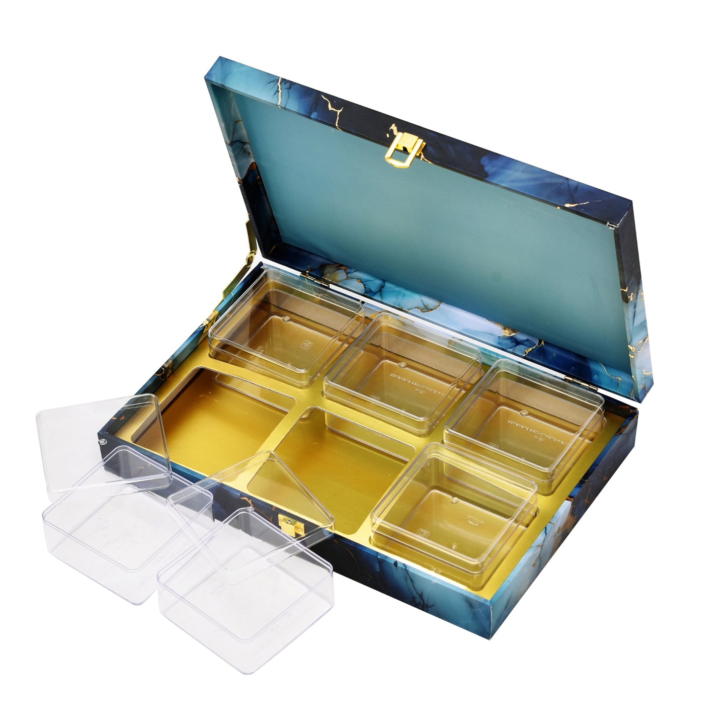 Marble Print Wooden Premium Hamper Box