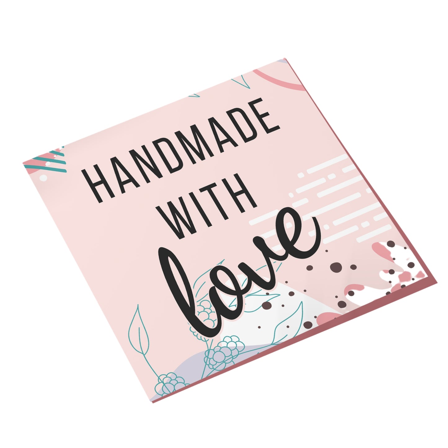 Handmade with Love Label Card | Grownex Packaging | Tags & Stickers