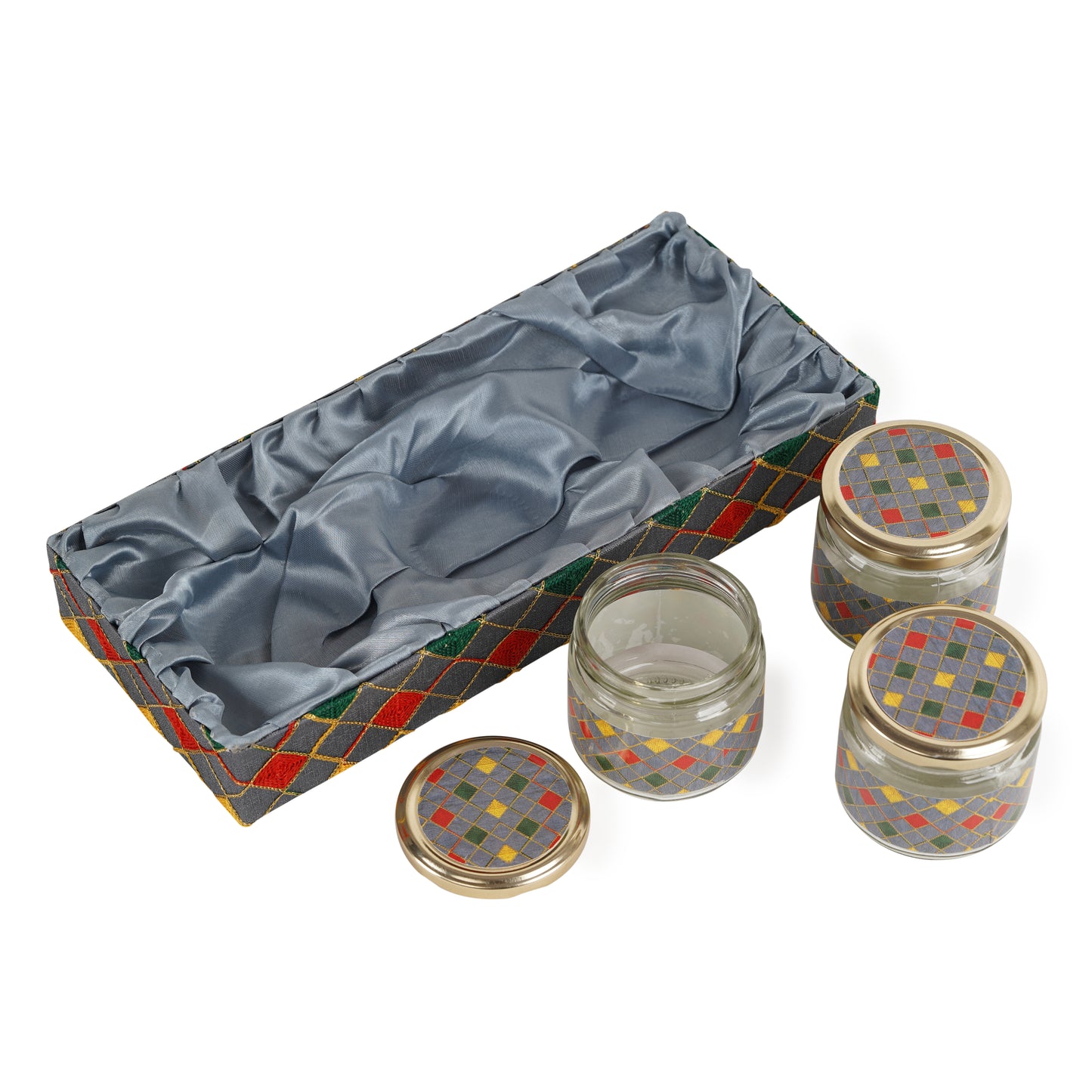 3 Jar Grey Tray (Pack of 2) | Grownex Packaging | Basket & Tray