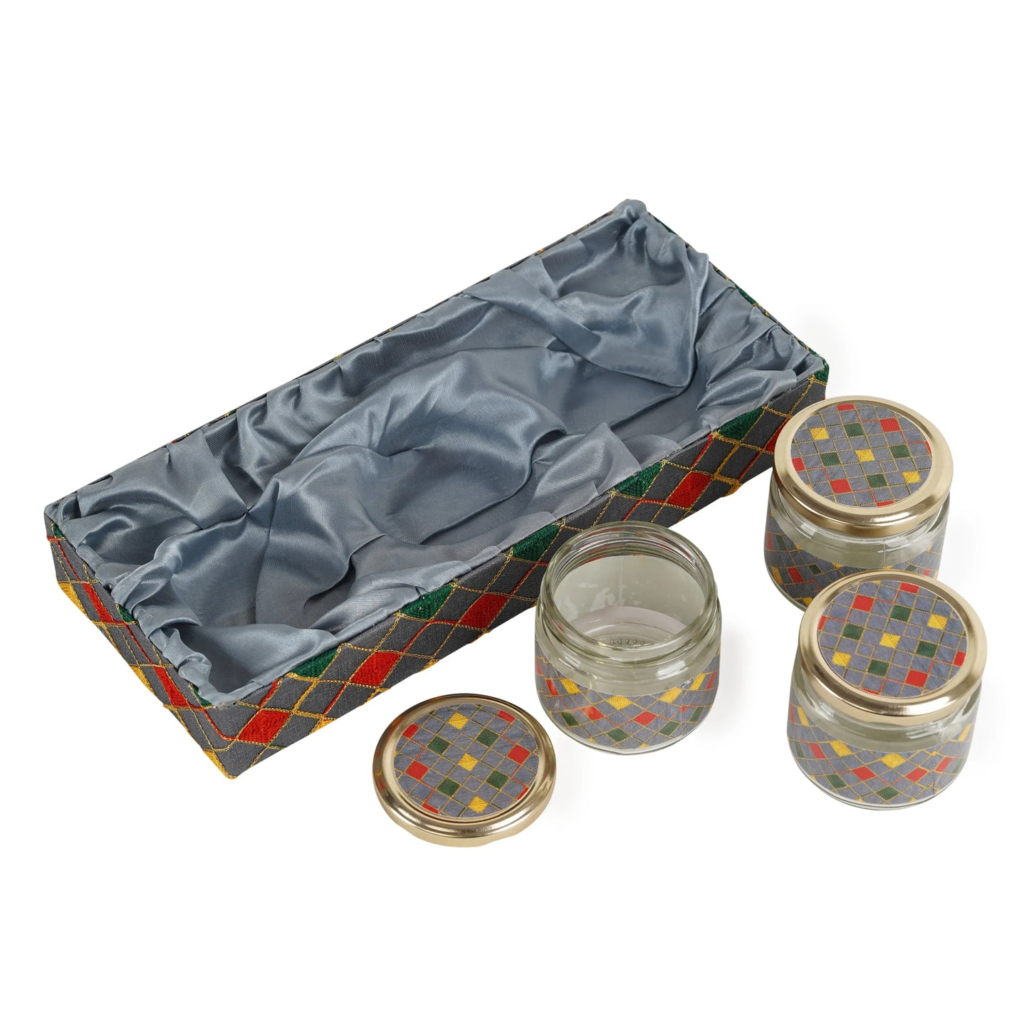 3 Jar Grey Open Tray | Grownex Packaging | Basket & Tray