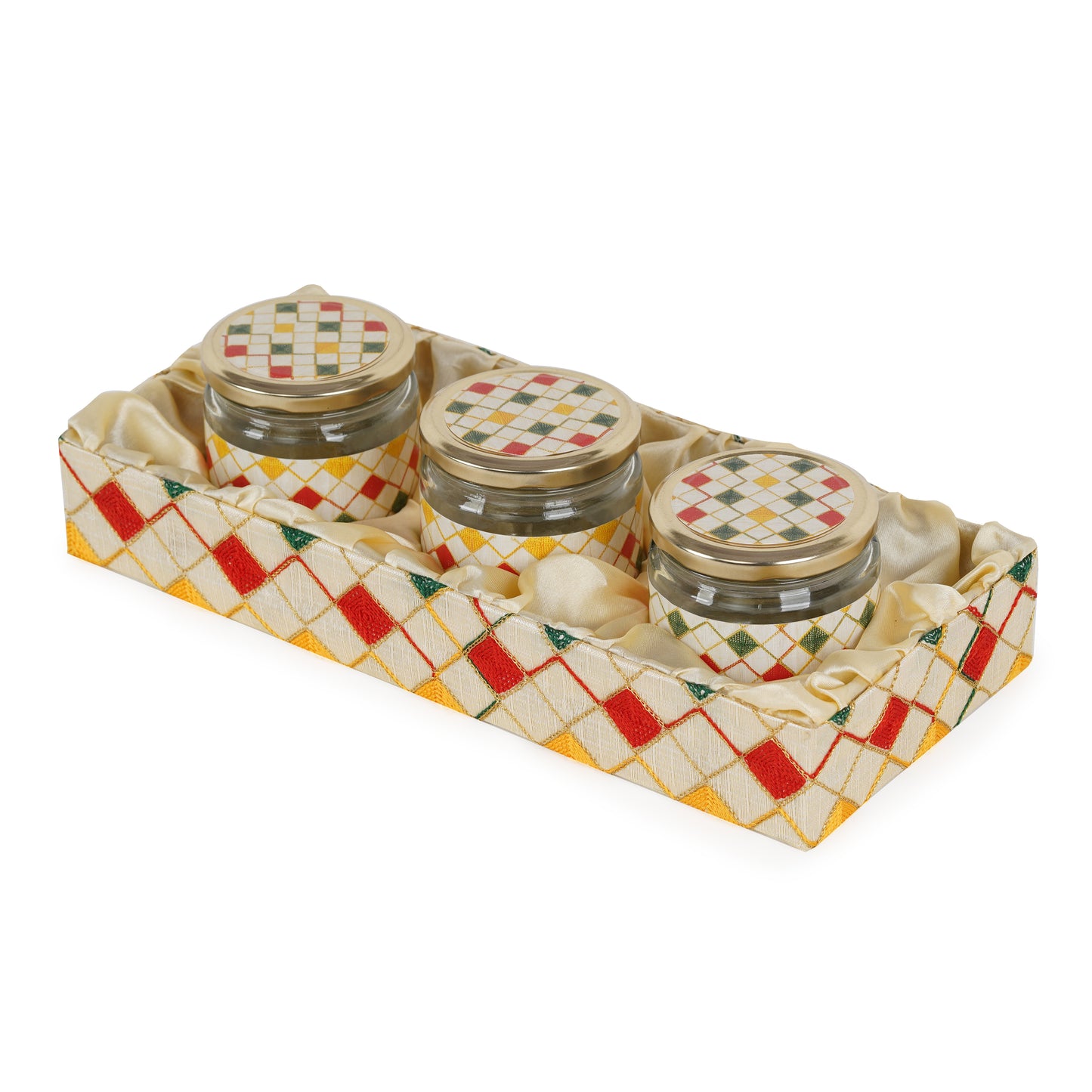 3 Jar Cream Tray (Pack of 2) | Grownex Packaging | Basket & Tray