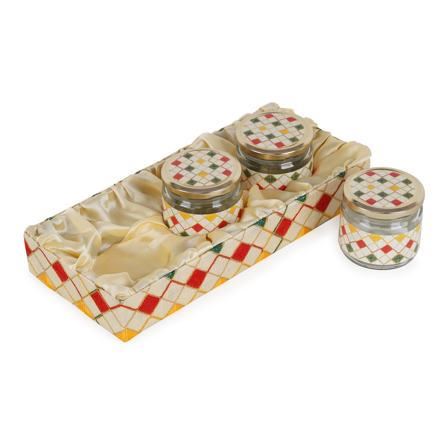 3 Jar Cream Tray (Pack of 2) | Grownex Packaging | Basket & Tray