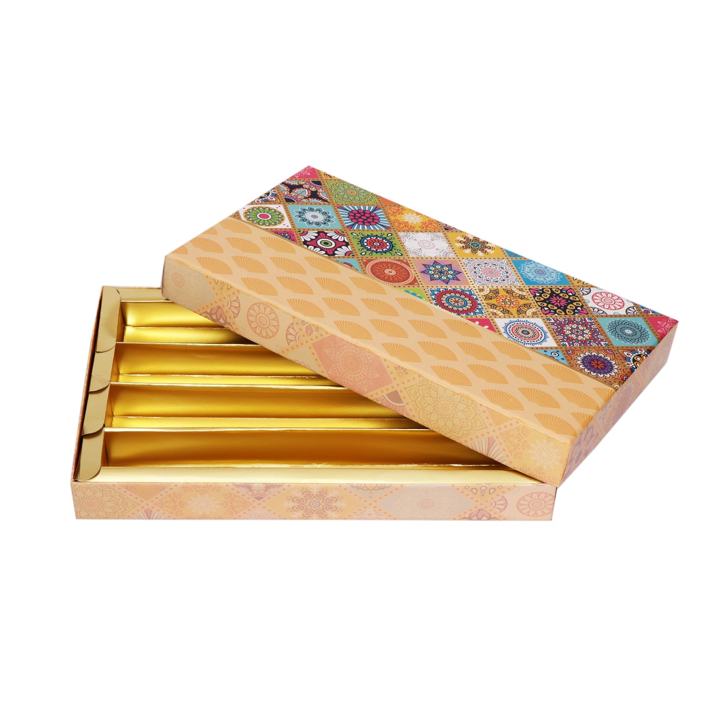 1 Kg Textured Print 4 Line Premium Sweet Box | Grownex Packaging | Sweet Box