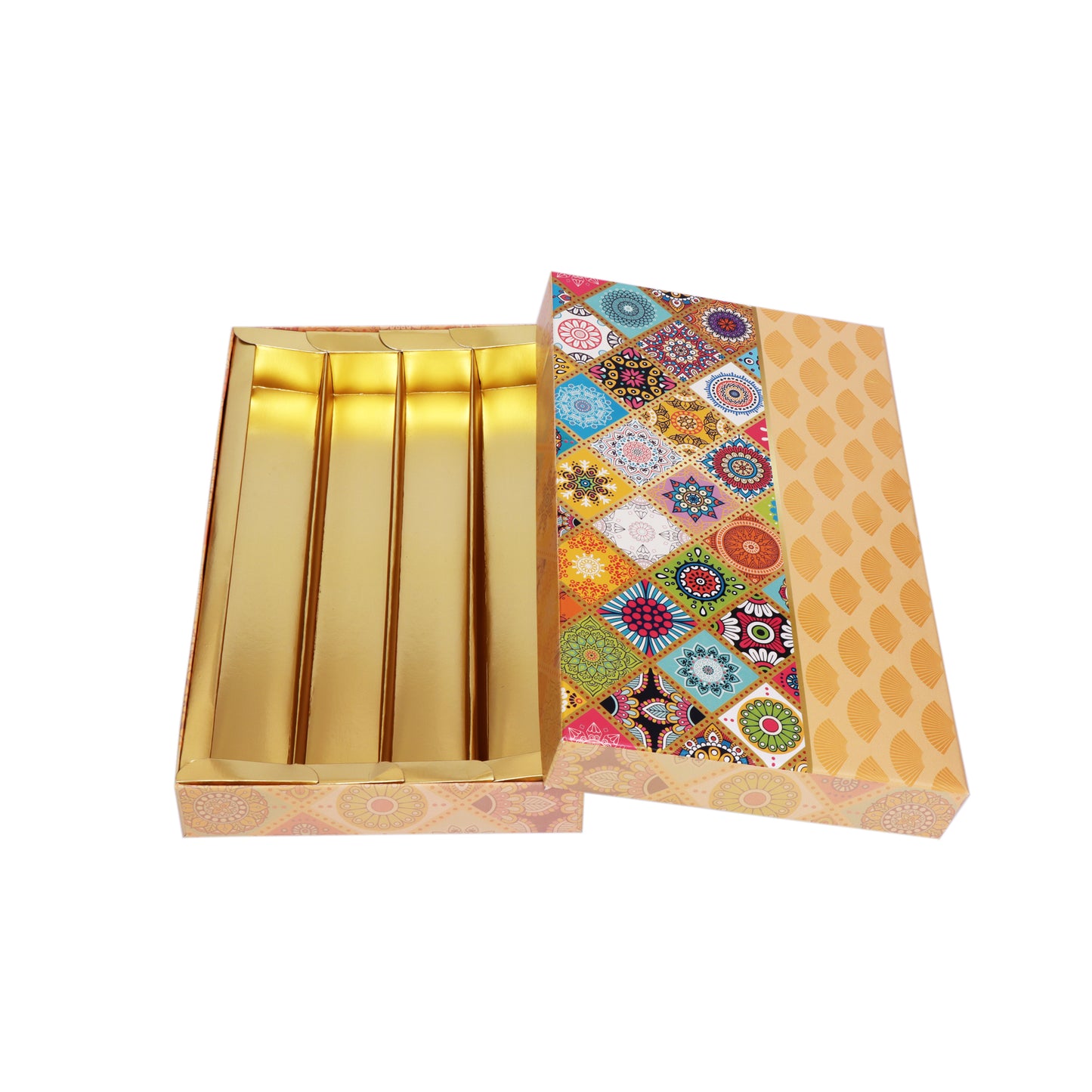 1 Kg Textured Print 4 Line Premium Sweet Box | Grownex Packaging | Sweet Box