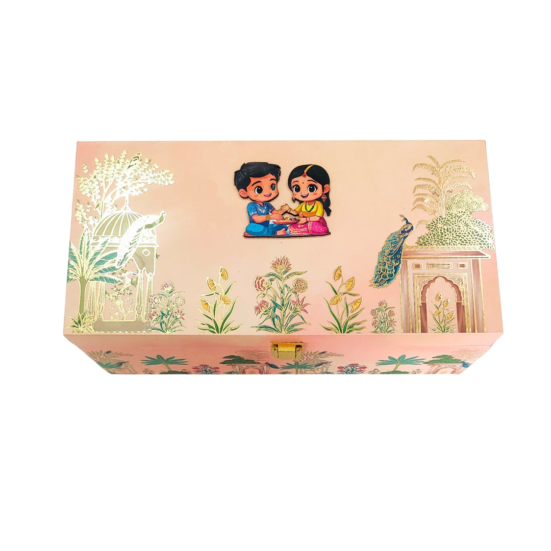 Raksha Bandhan Special Gift Packaging Wooden Box | Grownex Packaging | Hamper Box