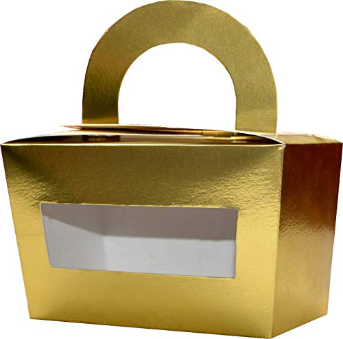 Golden Handle Folding Box Golden | Grownex Packaging | hamper box