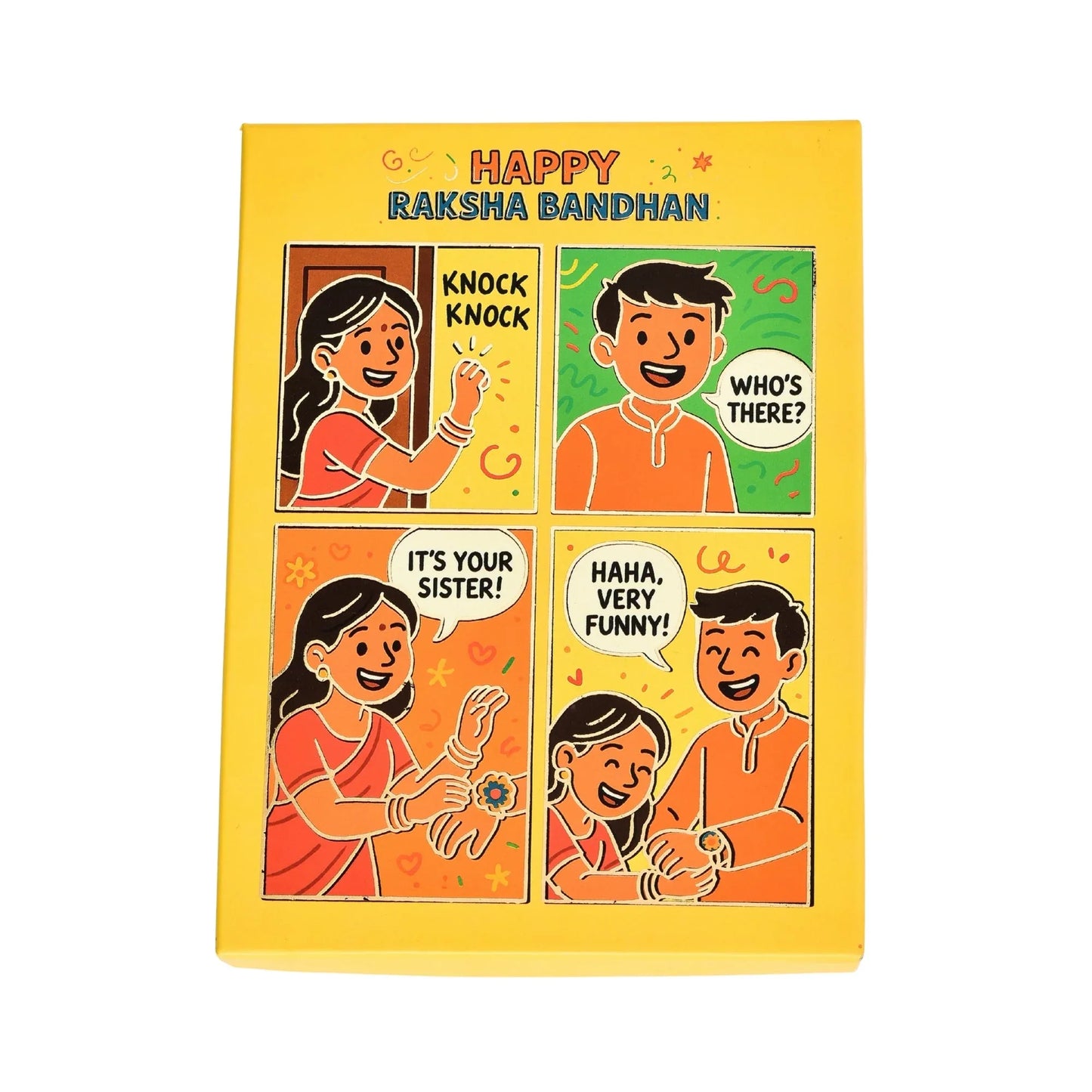 Raksha Bandhan Gift Hamper Box (Size- 9.5x7x3 Inches) | Grownex Packaging | Hamper Box