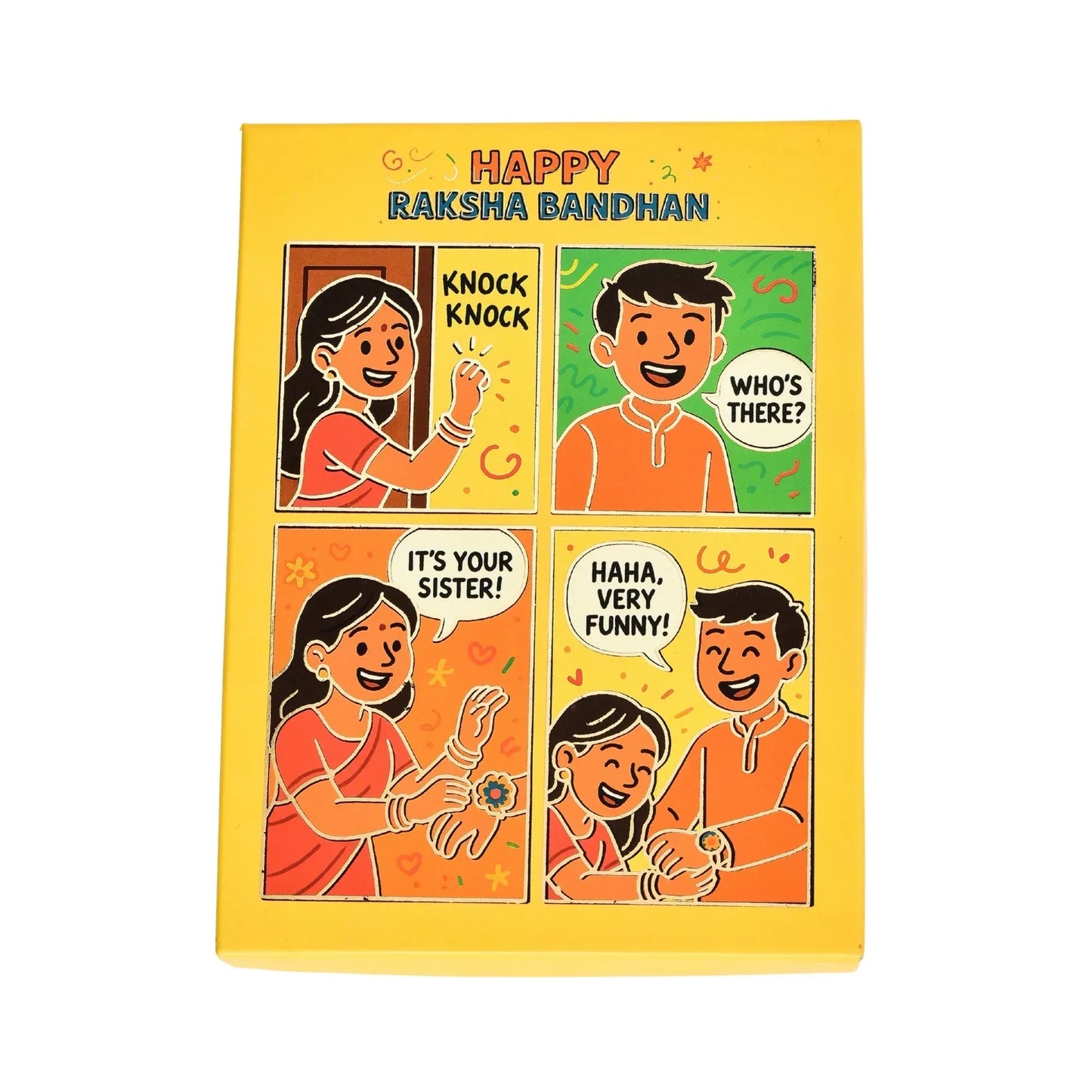 Raksha Bandhan Gift Hamper Box (Size- 9.5x7x3 Inches) | Grownex Packaging | Hamper Box