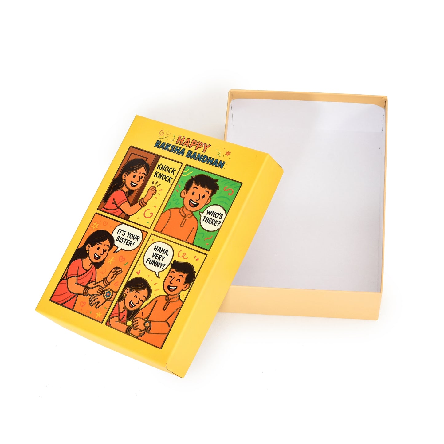 Raksha Bandhan Gift Hamper Box (Size- 9.5x7x3 Inches) | Grownex Packaging | Hamper Box