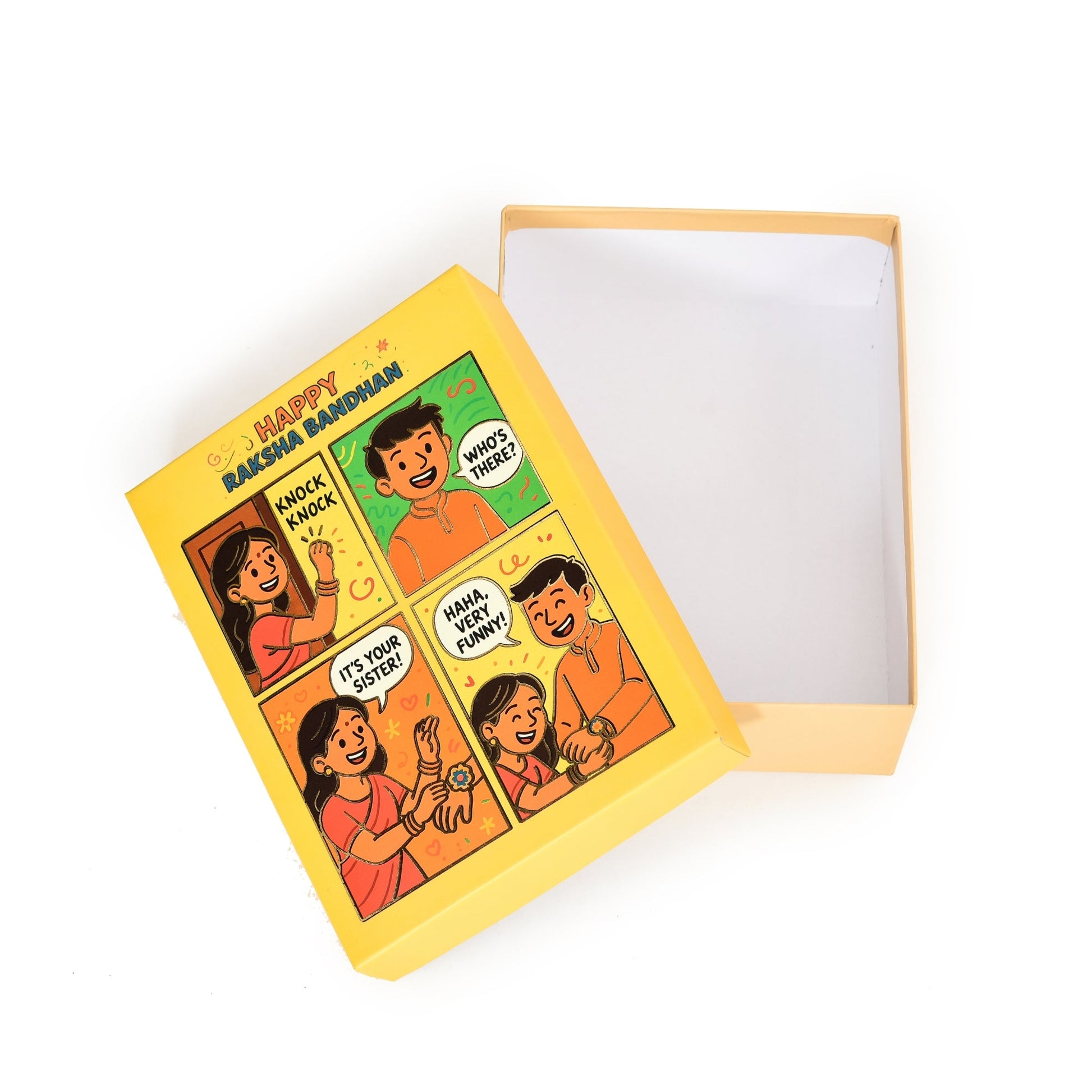 Raksha Bandhan Theme Hamper Packaging Box ( Pack of 5 Boxes) | Grownex Packaging | Hamper Box