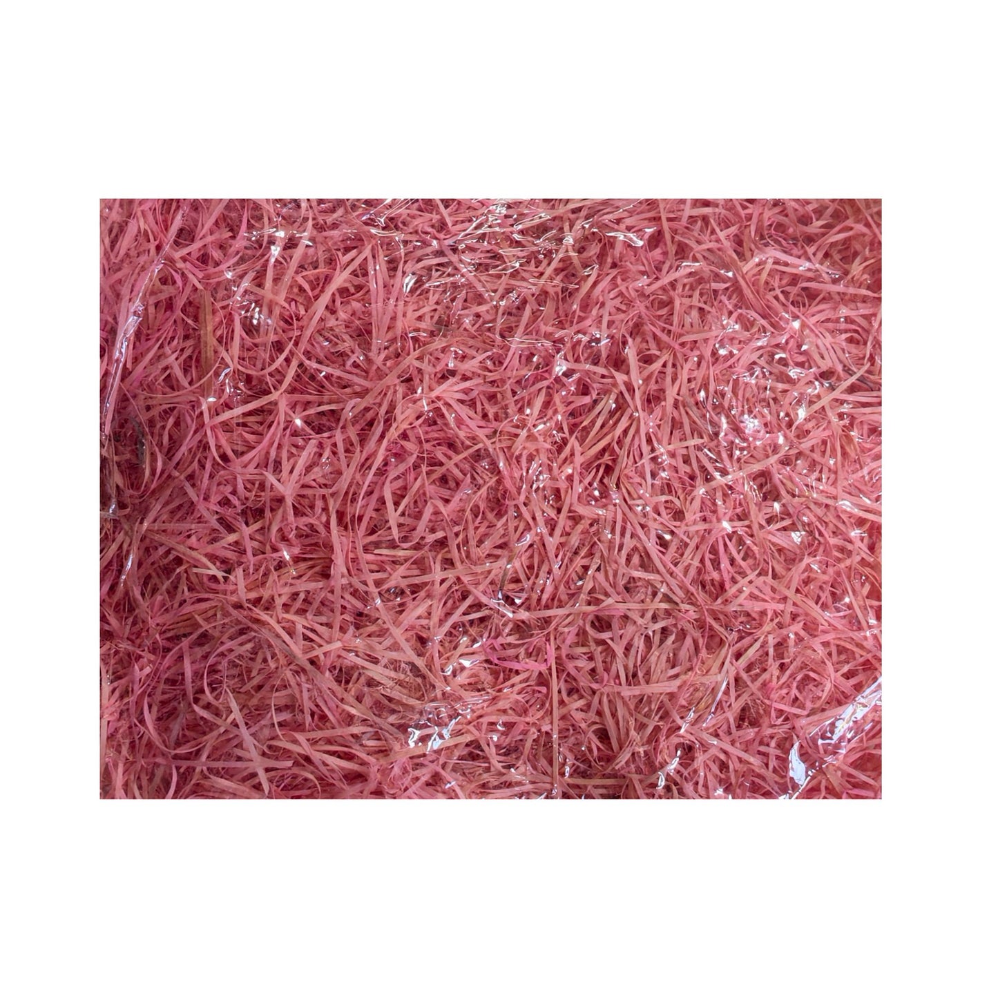 Baby Pink Cooler Grass 100gm | Decorative Shredded Paper Filler for Gift Boxes & Hampers | Grownex Packaging |