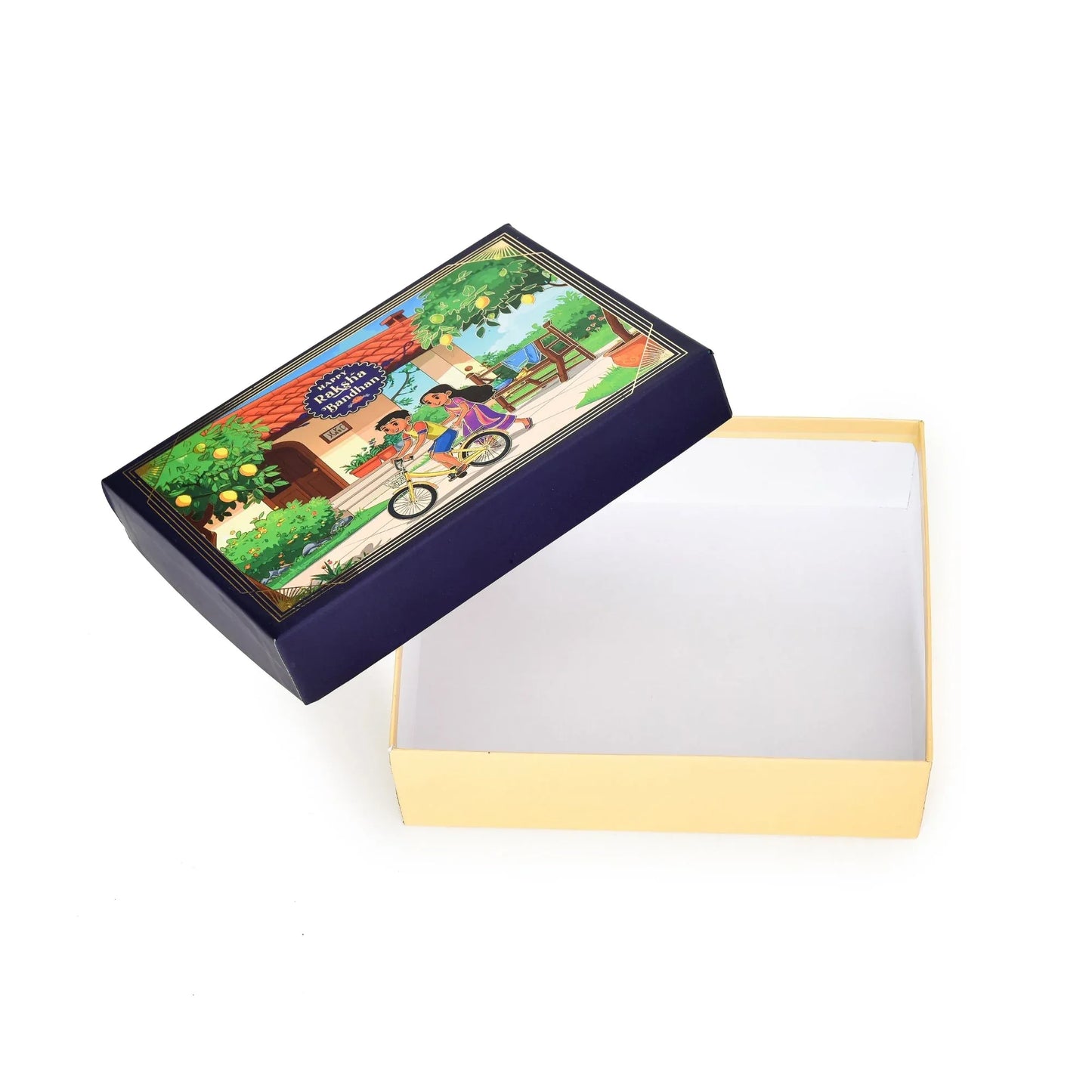 Raksha Bandhan Theme Hamper Packaging Box ( Pack of 5 Boxes) | Grownex Packaging | Hamper Box