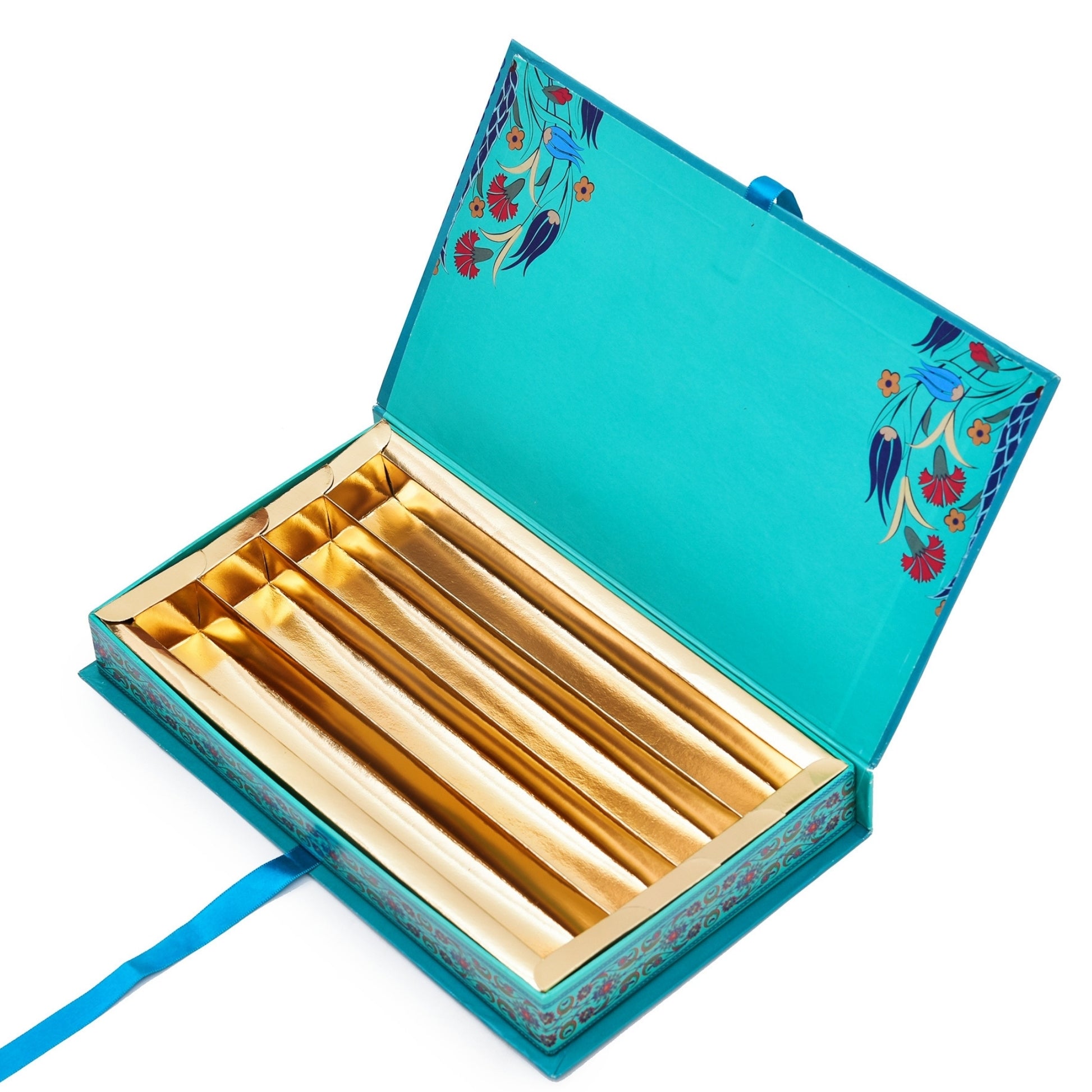 Ganesha Gift Box – Floral Heritage Design with Ribbon-Pull Compartment | Grownex Packaging | Sweet Box