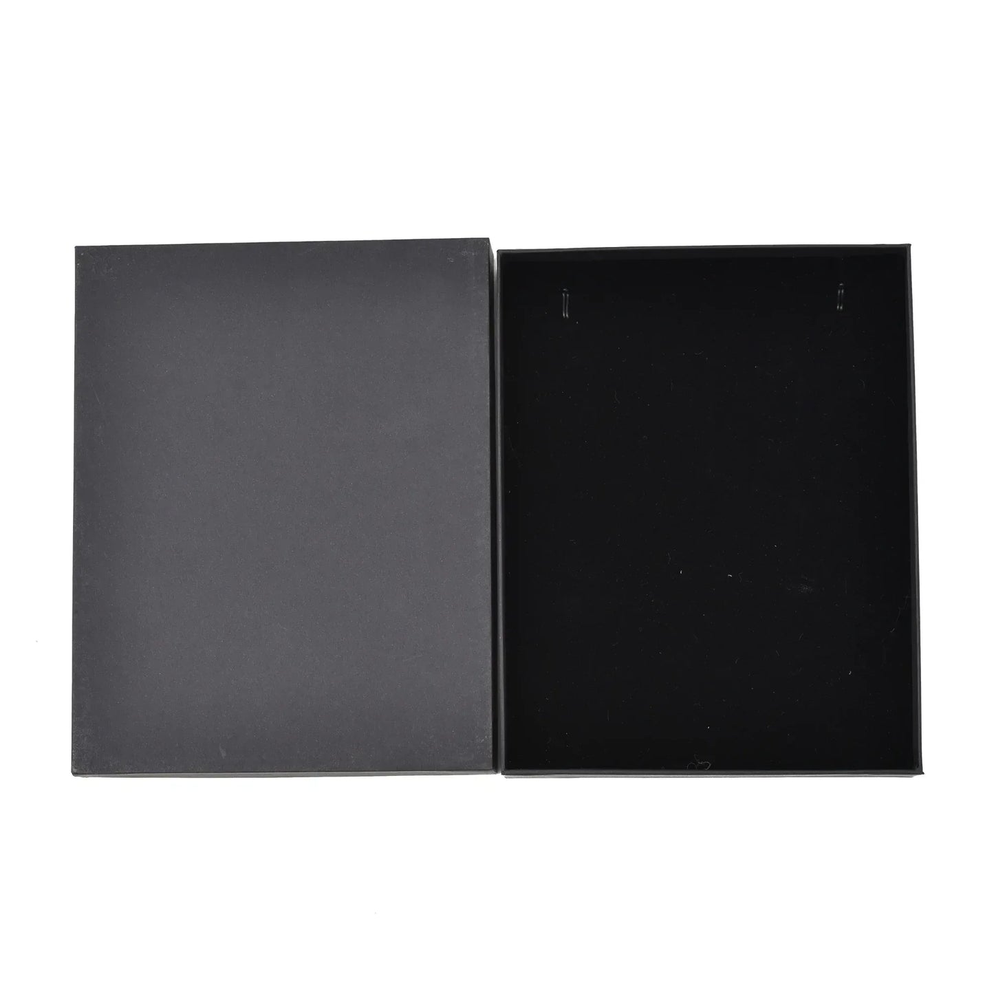 Luxury Black Top Bottom Necklace Box – Velvet Jewelry Gift Packaging | Grownex Packaging | Jewellery Box