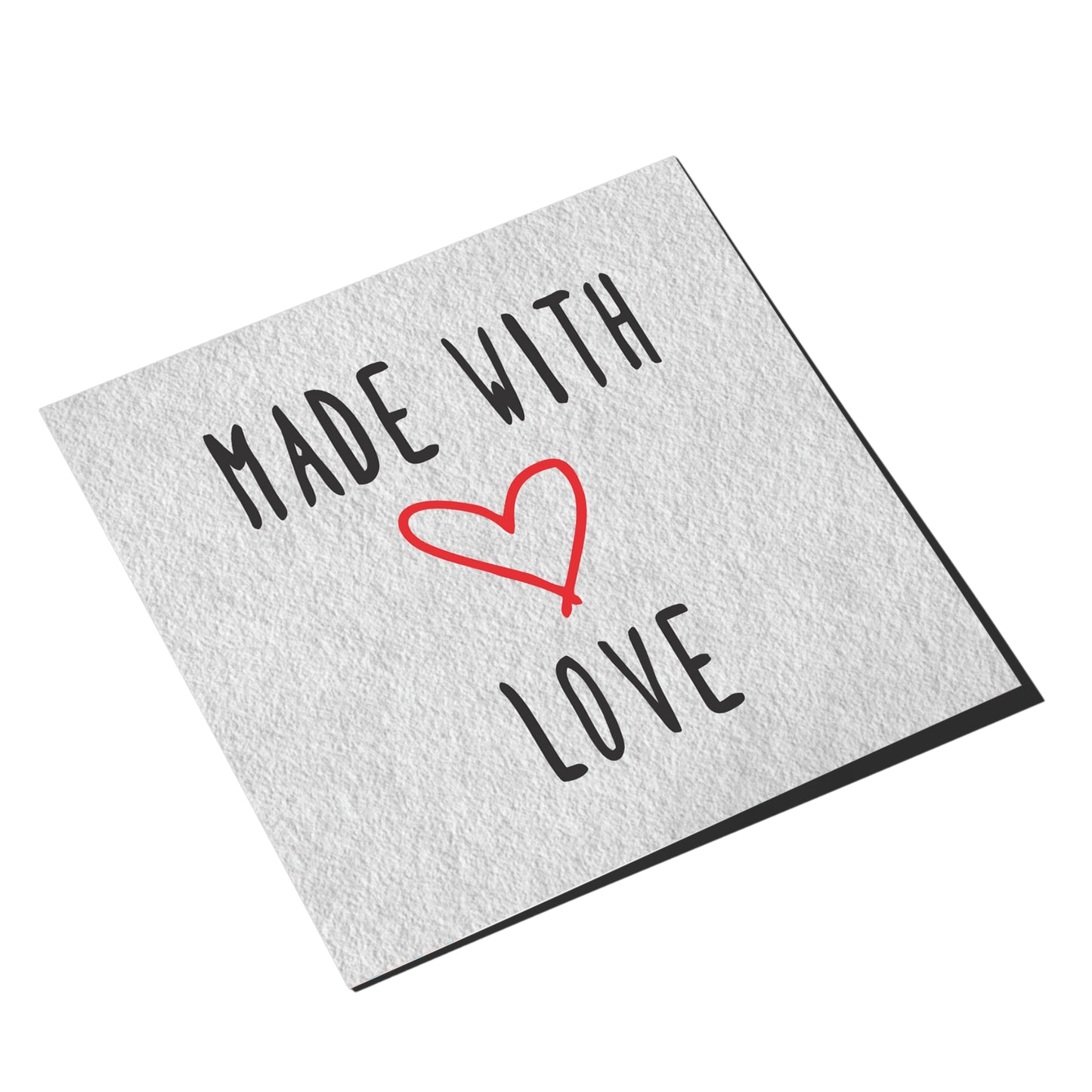 Made With Love - Inspirational Wall Art | Grownex Packaging | Tags & Stickers