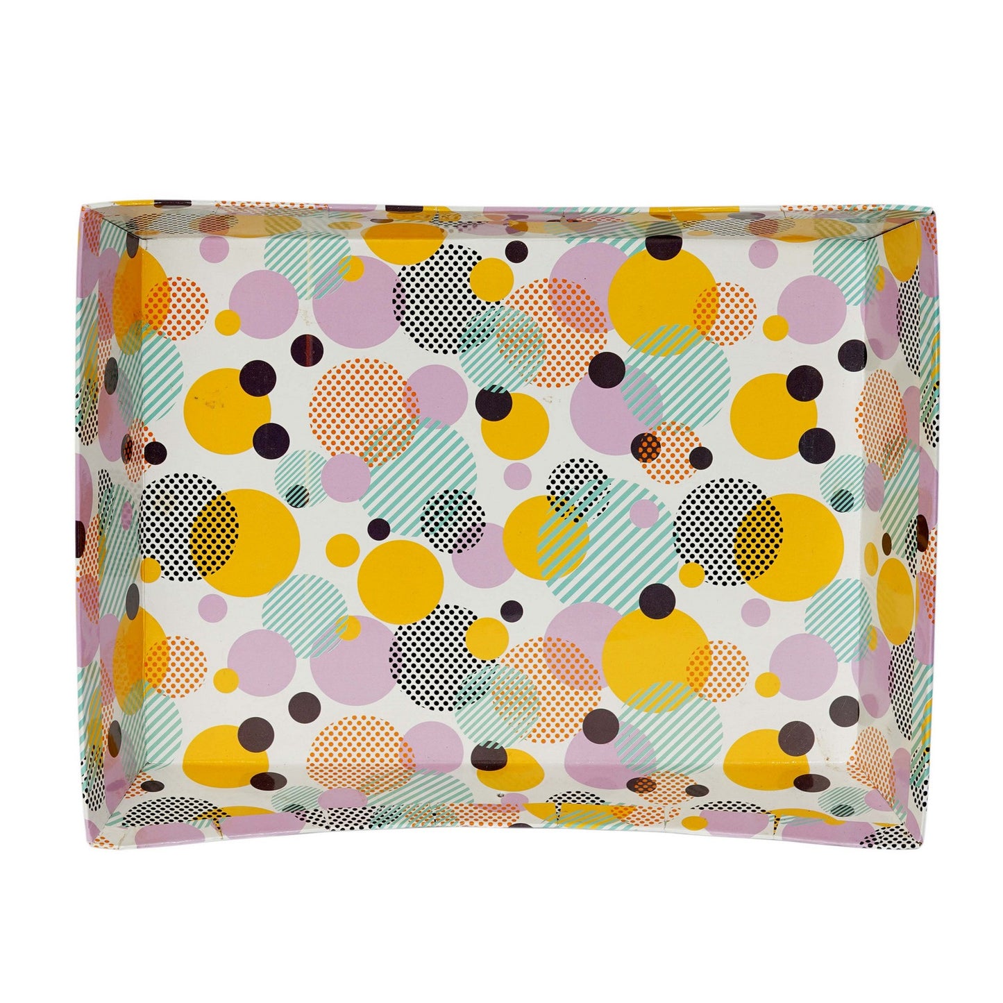 Polka Dots Boat Shape Room Hamper Tray | Grownex Packaging | Basket & Tray