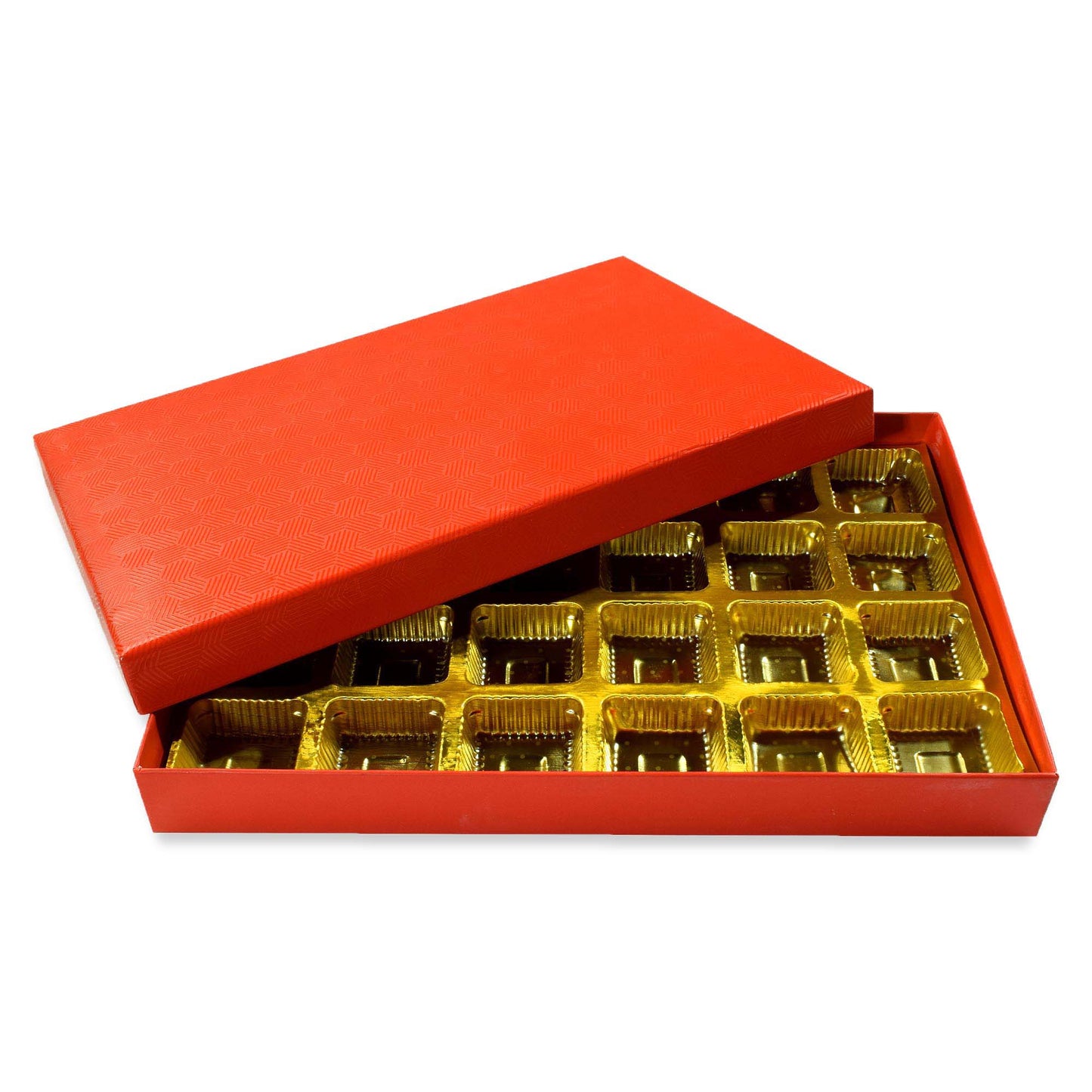 24 Pcs Cavity Chocolate Box - Red | Grownex Packaging | Chocolate Box