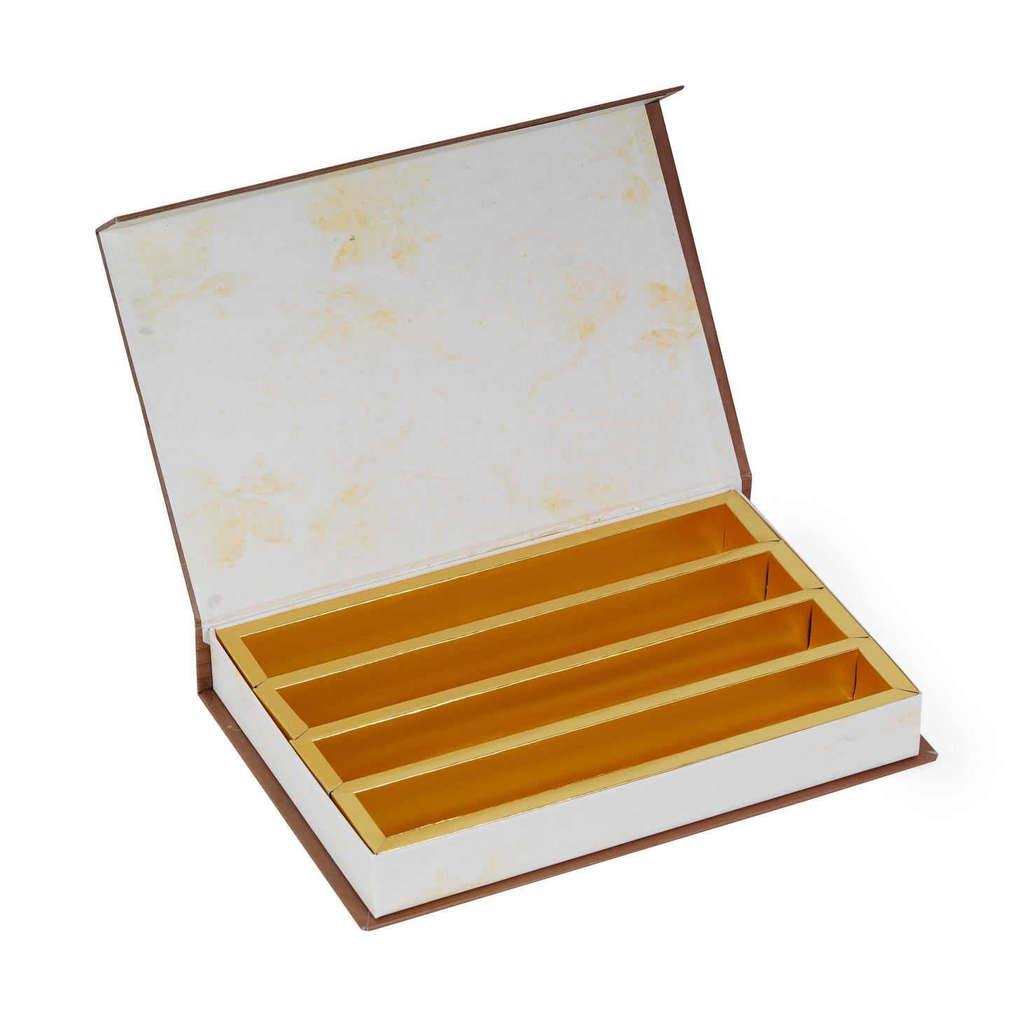 1 Kg Brown Foil Magnetic File Premium Box | Grownex Packaging | Sweet Box