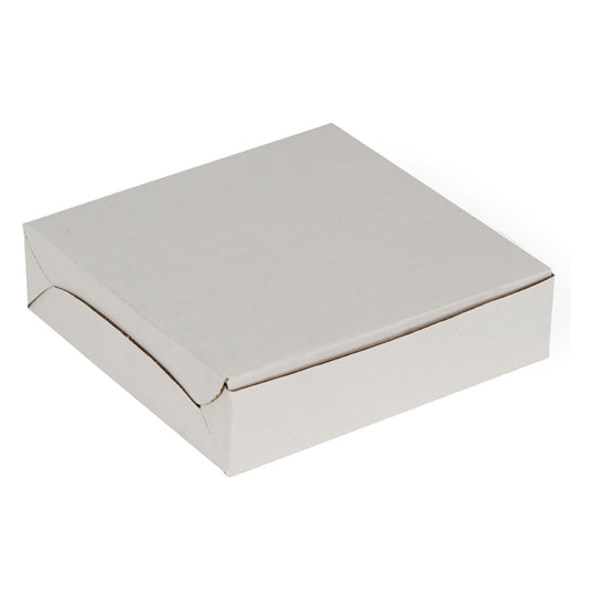 7.5x7.5x2 Inch White Duplex Pizza Box | Grownex Packaging | Bakery Box