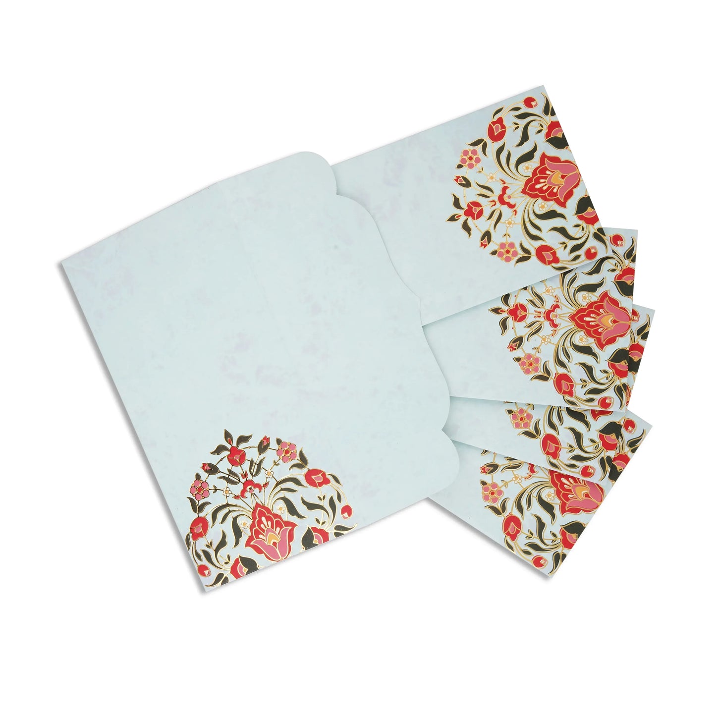 Personalized Plain Blue Foil Envelope (7.25 x 3.5 Inch) | Grownex Packaging |