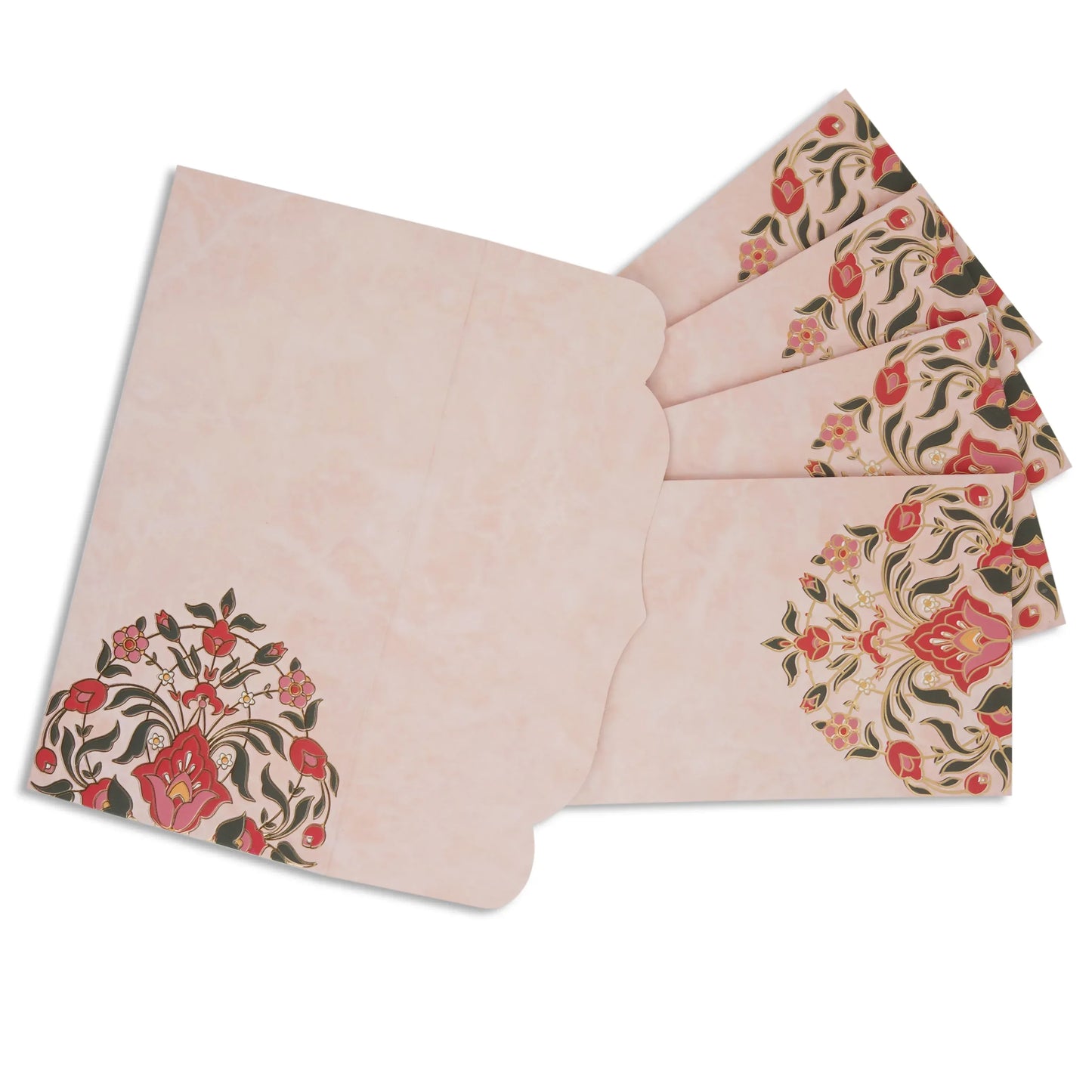 Personalized Plain Pink Designer Foil Envelope (7.25 x 3.5 Inch) | Grownex Packaging |
