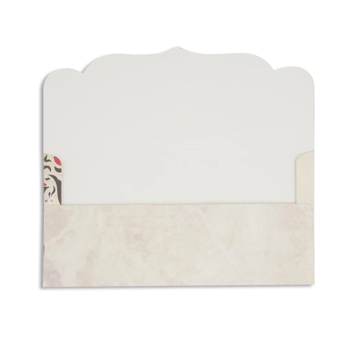 Personalized Plain Beige Designer Foil Envelope 7.25x3.5 Inch | Grownex Packaging |