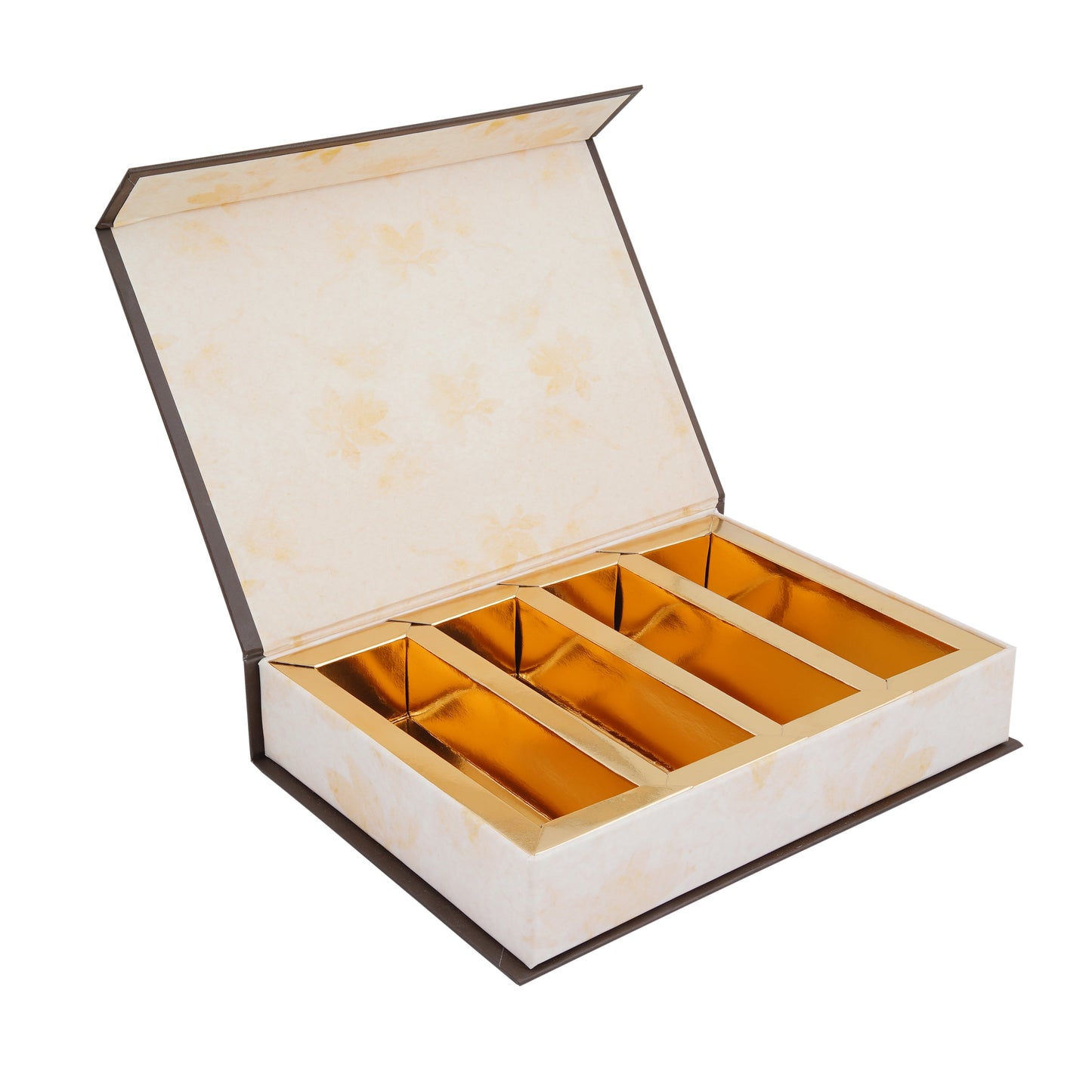 500 gm Brown Foil Magnetic File Premium Box Grownex Packaging Sweet Box