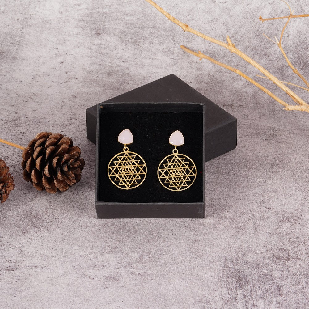 Lid Pattern Earrings Box - Black | Grownex Packaging | Jewellery Box