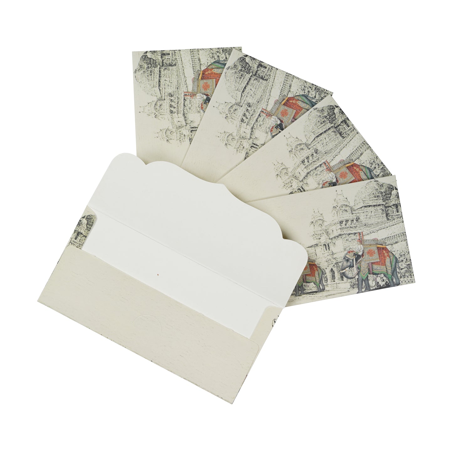 Beige Elephant Matt Envelop For Rakhi Special | Grownex Packaging | Envelope
